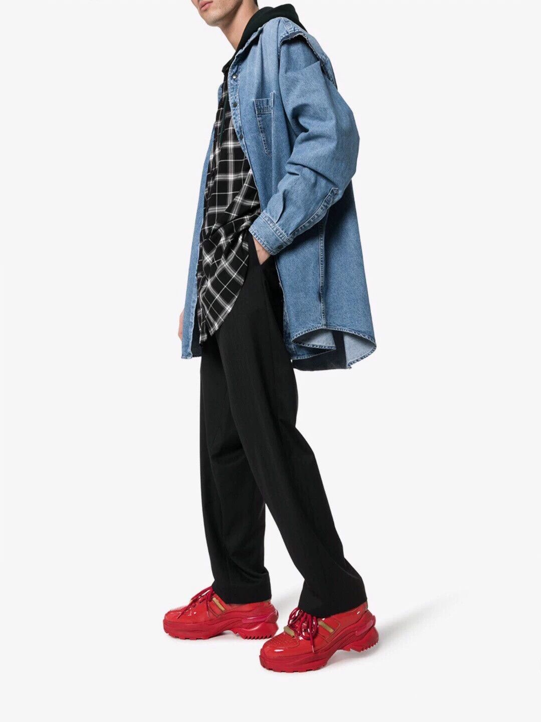 Balenciaga Balenciaga Denim Two-piece Oversized Unisex 41 Size US M / EU 48-50 / 2 - 8 Thumbnail