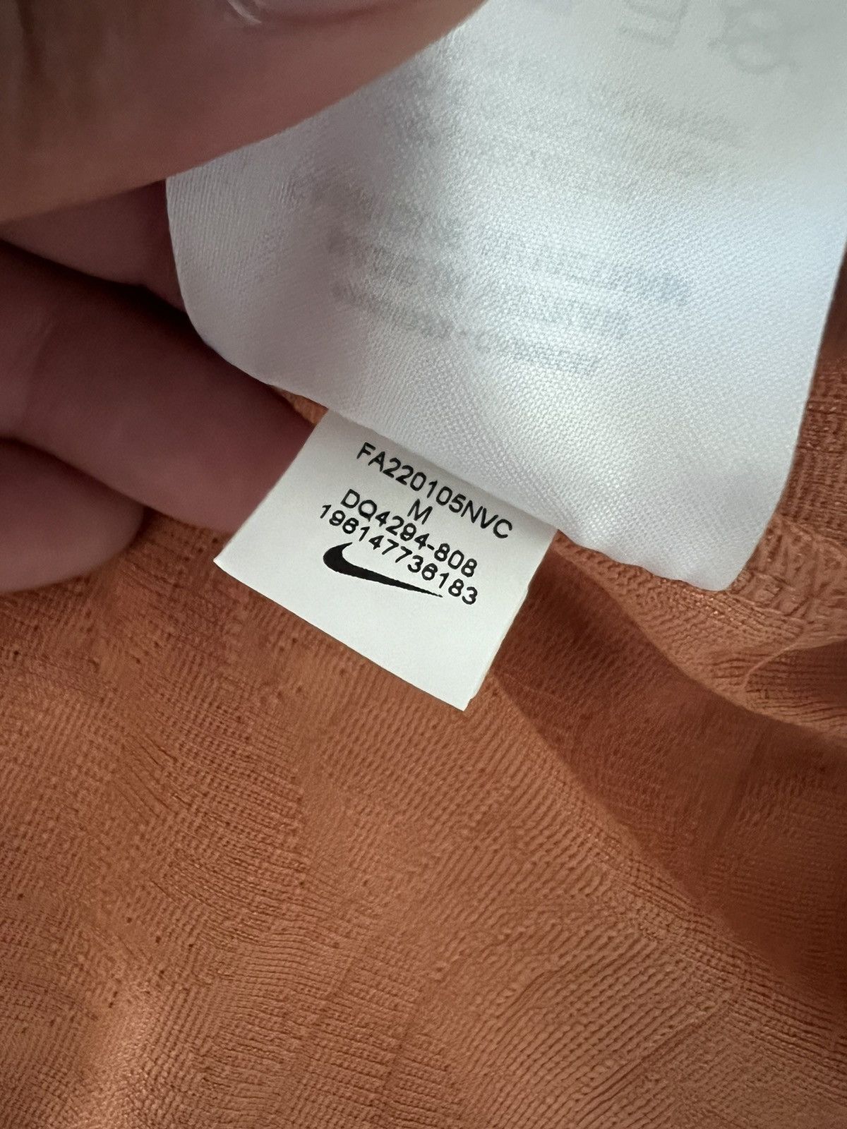 Nike Nike Tech Pack Jaquard L/S Orange Collared Shirt Size US M / EU 48-50 / 2 - 4 Thumbnail
