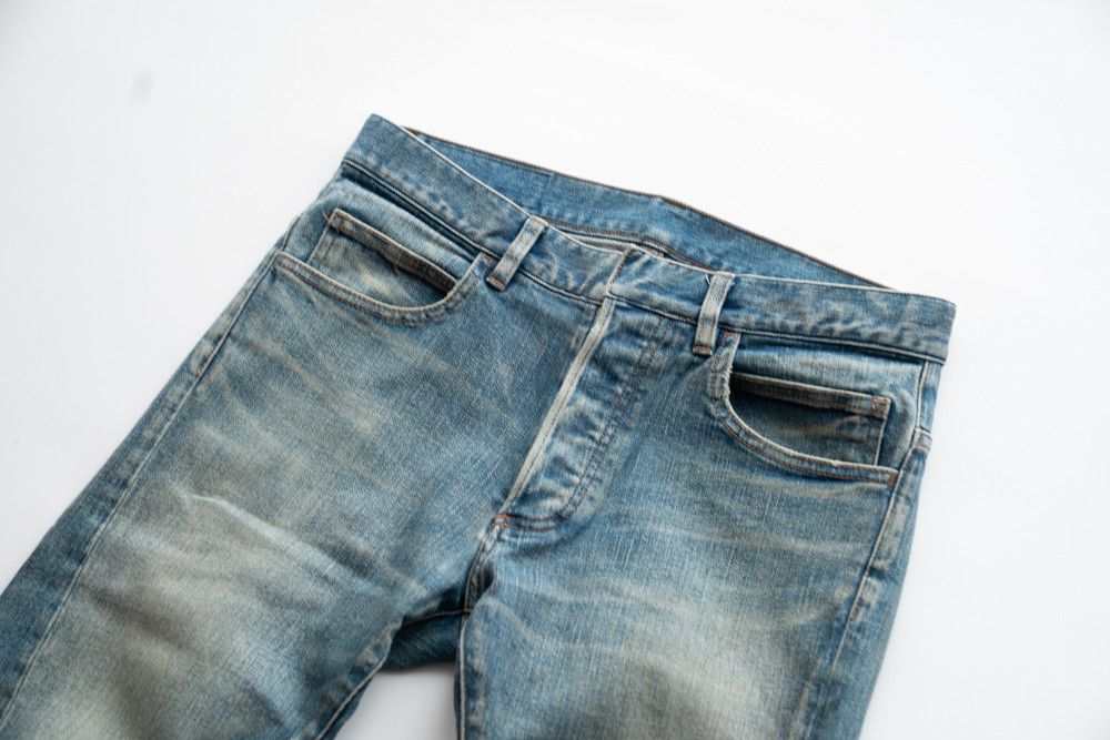 Balmain 2011FW 3D BLUE DENIM Christophe Decarnin Size US 27 - 5 Thumbnail
