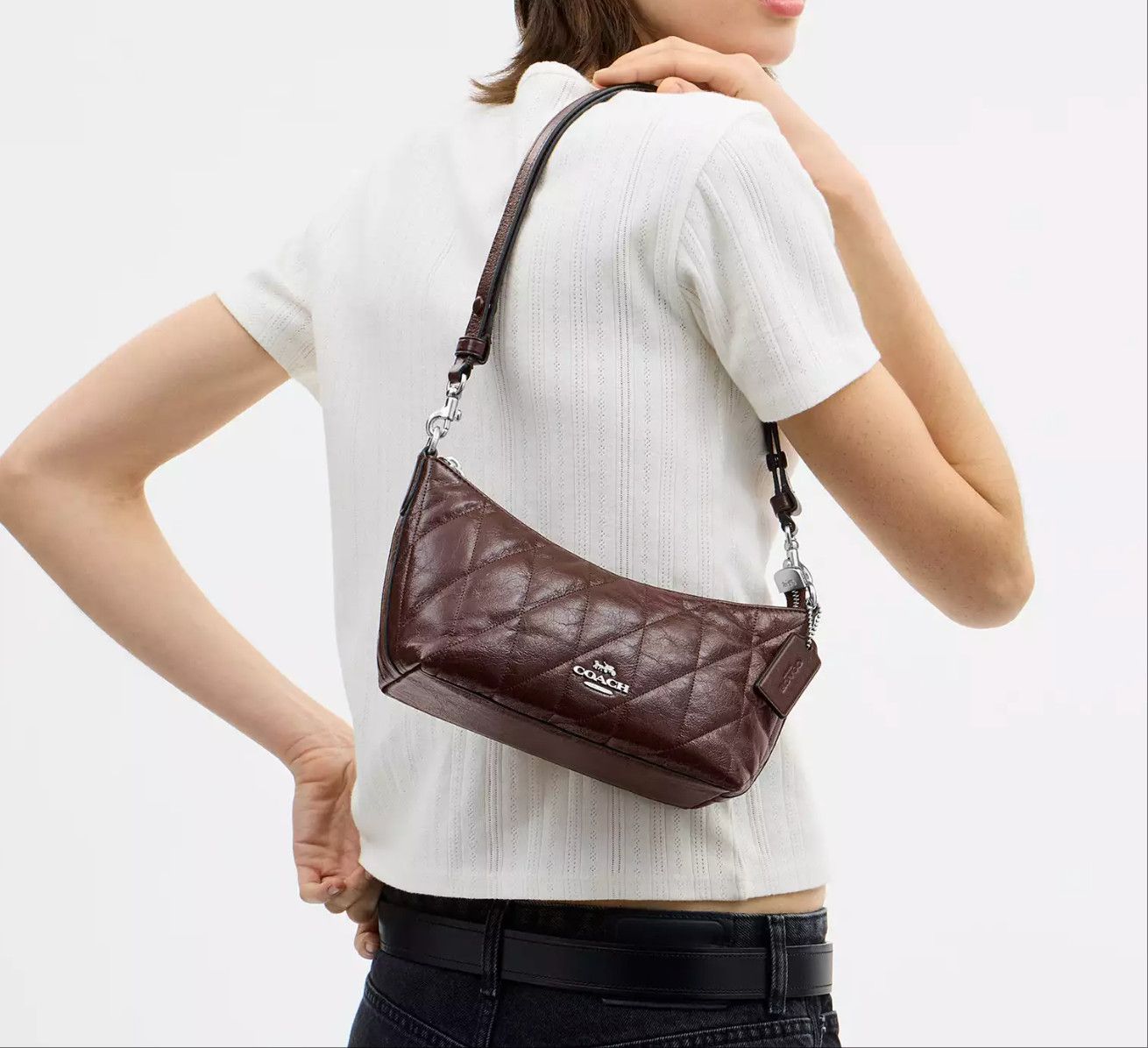 Coach Caitlin Shoulder Bag With Quilting CDZ88 Size ONE SIZE - 3 Thumbnail