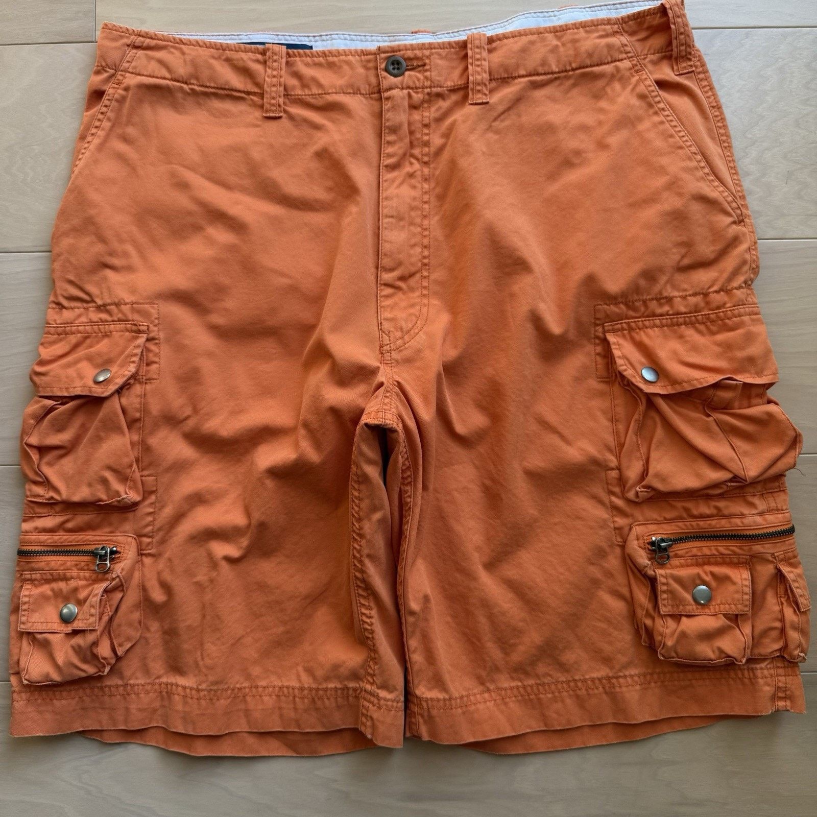 Polo Ralph Lauren × Vintage Vintage Polo Ralph Lauren Cargo Shorts 38 Orange Paratrooper Size US 38 / EU 54 - 4 Thumbnail