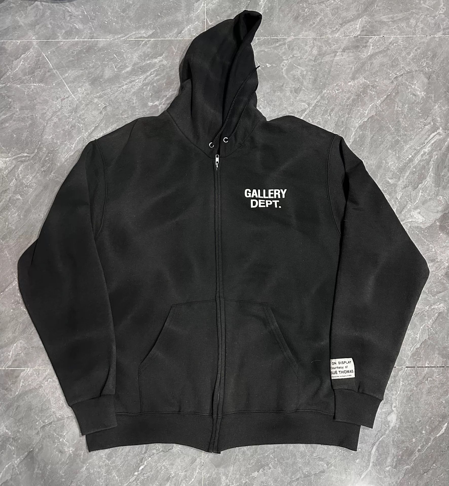 Gallery Dept. Gallery Dept x ATK Fur Trimmed Studded Zip Up Hoodie
