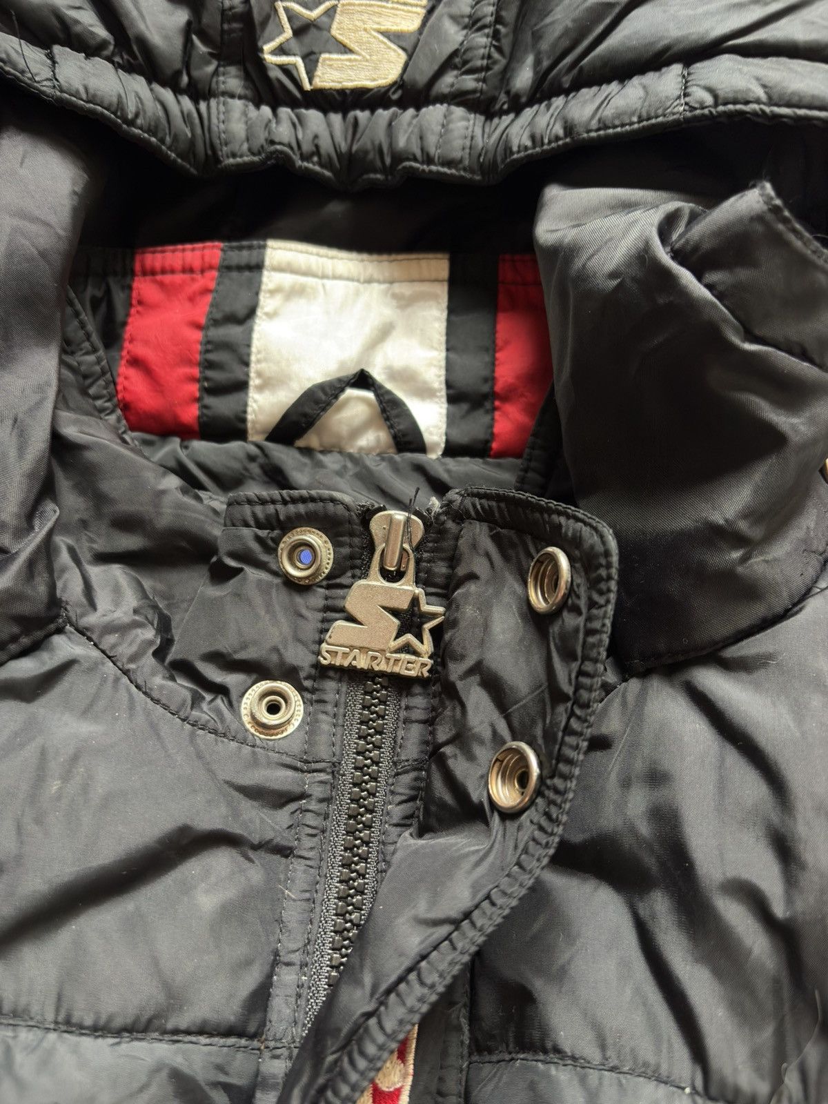Starter RARE 90s Starter Chicago Bulls NBA Convertible Down Jacket Size US M / EU 48-50 / 2 - 8 Thumbnail