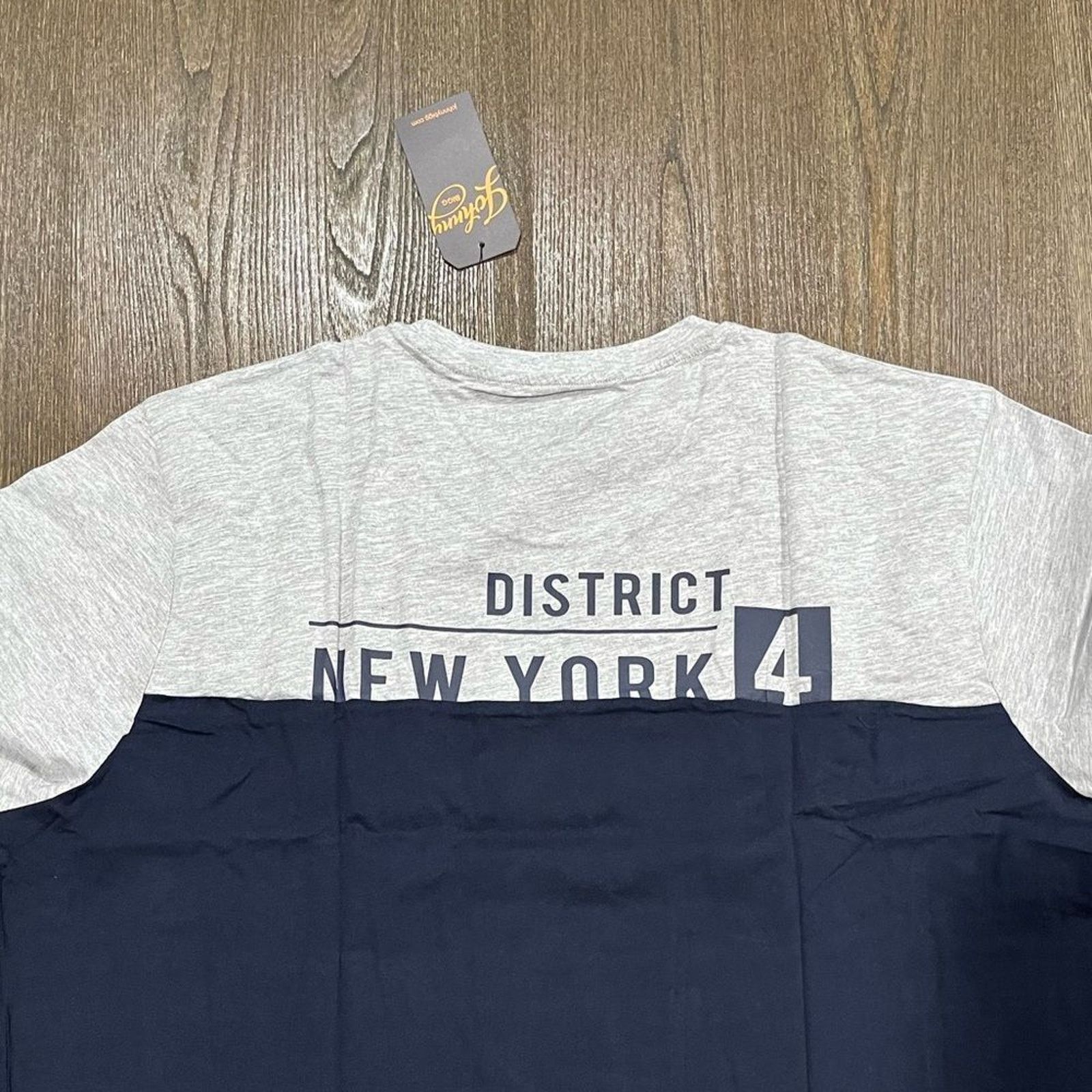 Vintage NWT Johnny Bigg NY District Spliced Tee Navy Size 4X Size US XXL / EU 58 / 5 - 8 Thumbnail