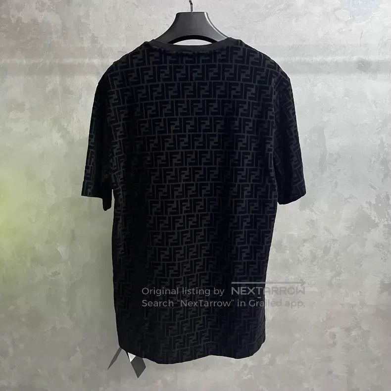Fendi Fendi Black and Brown Full Print Double F Logo Letter印花 Sh Size US L / EU 52-54 / 3 - 2 Thumbnail