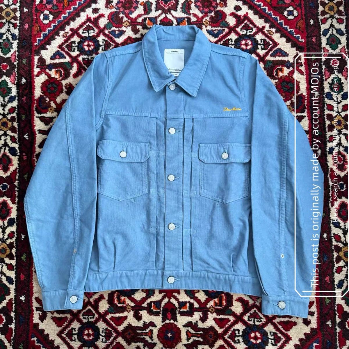 Visvim Sz 2 Visvim 17AW 101 Jumbo Blue Jacket mo.jos1517 Size US M / EU 48-50 / 2 - 2 Thumbnail