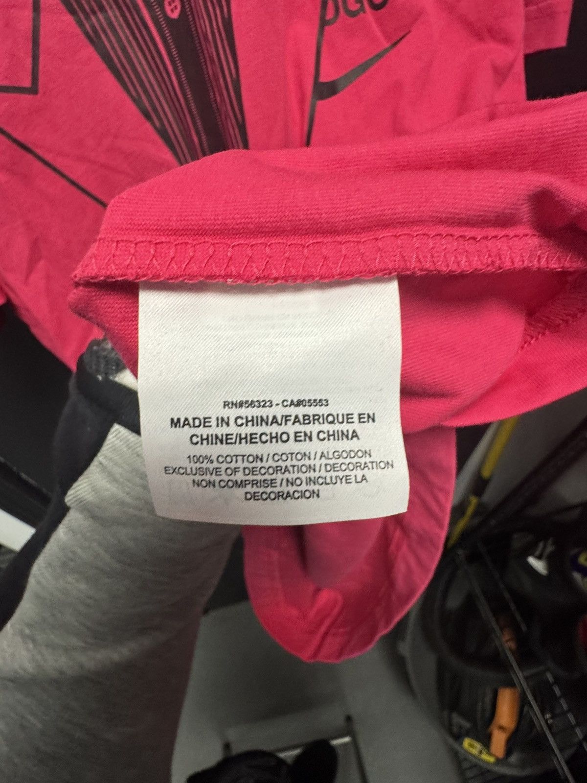 Nike × Off-White OFF-WHITE x Nike NRG A6 Tee Pink Rush/Black Size US L / EU 52-54 / 3 - 5 Thumbnail