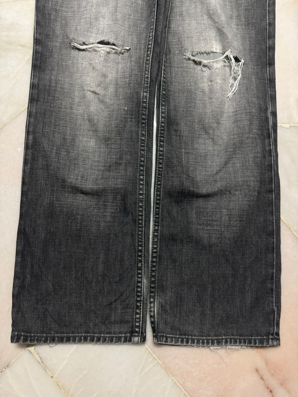 Gap 💥Thrashed Grunge💥90s Gap Mudwash Distressed Straight Fit Size US 32 / EU 48 - 8 Thumbnail