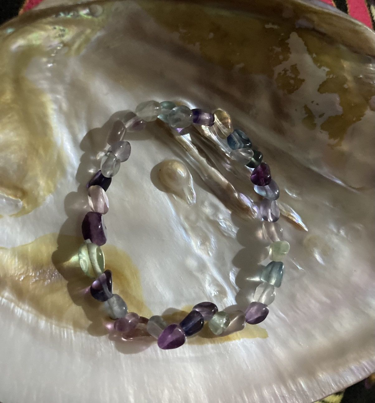 Other Fluorite pebble beaded bracelet Size ONE SIZE - 1 Preview