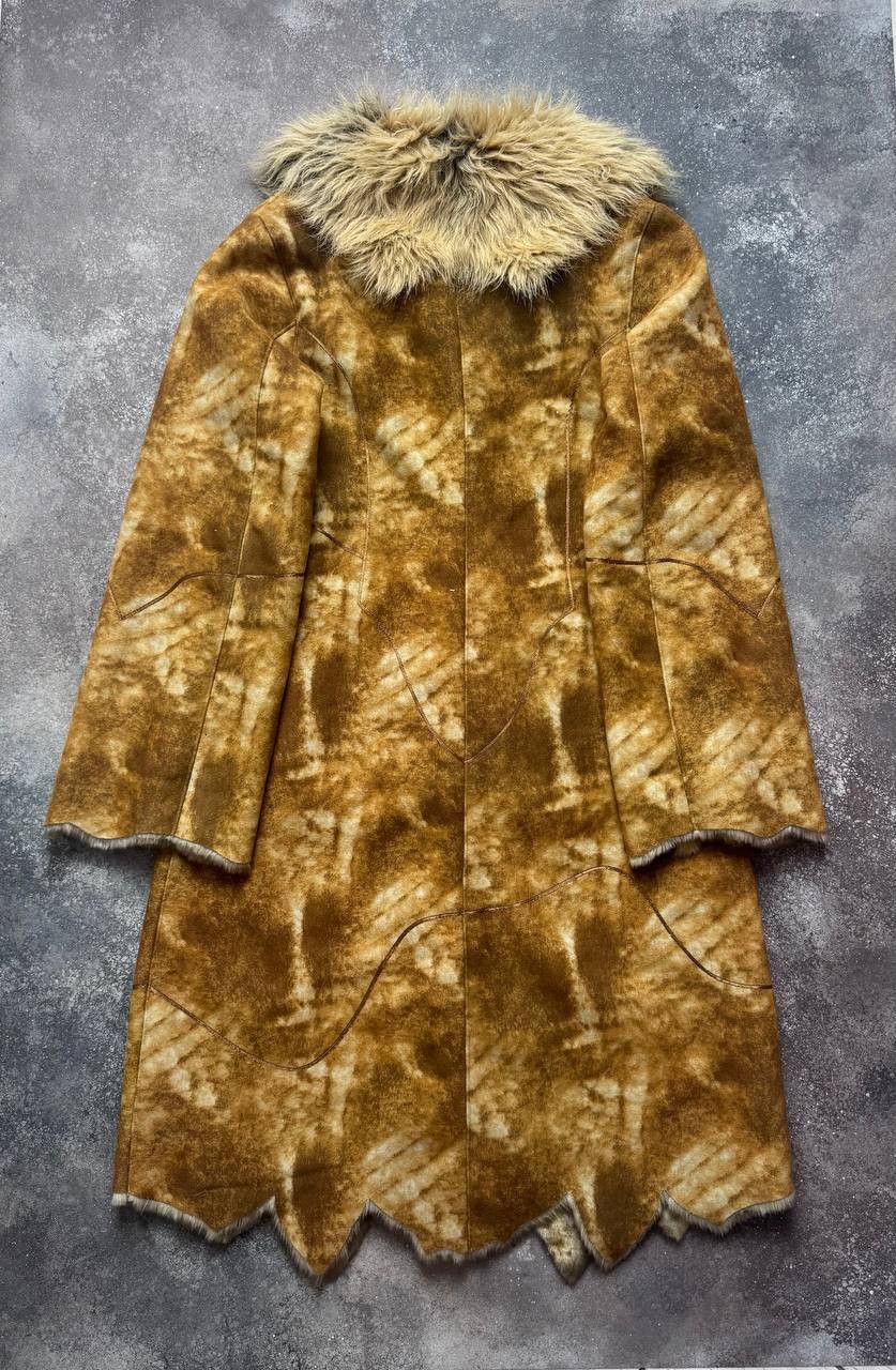 Japanese Brand × Vintage Japanese Vintage Faded/Washed Y2K Faux Fur Sheepskin Coat Size L / US 10 / IT 46 - 5 Thumbnail