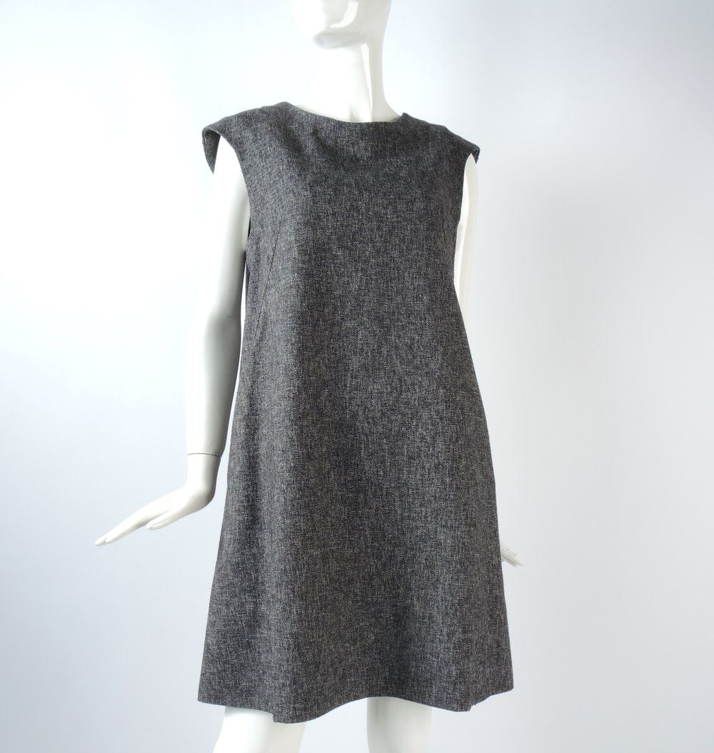 image of Marni O1Smst1Ft0424 Sleeves Shift Dress In Grey, Women's (Size Medium)