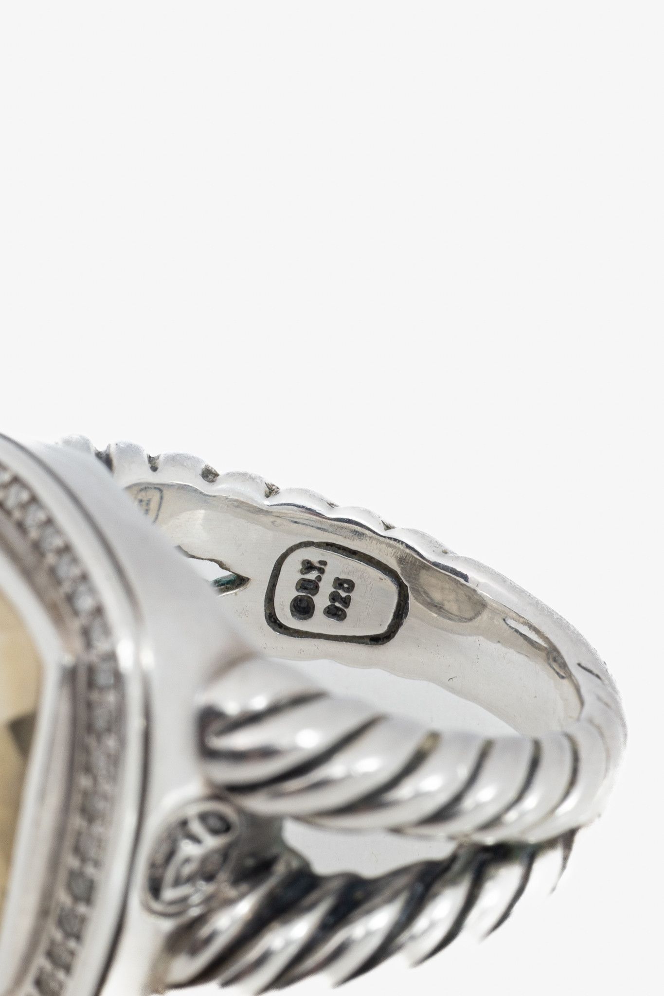 David Yurman David Yurman Albion 18k Gold & Sterling Silver Diamond Ring Size ONE SIZE - 5 Thumbnail