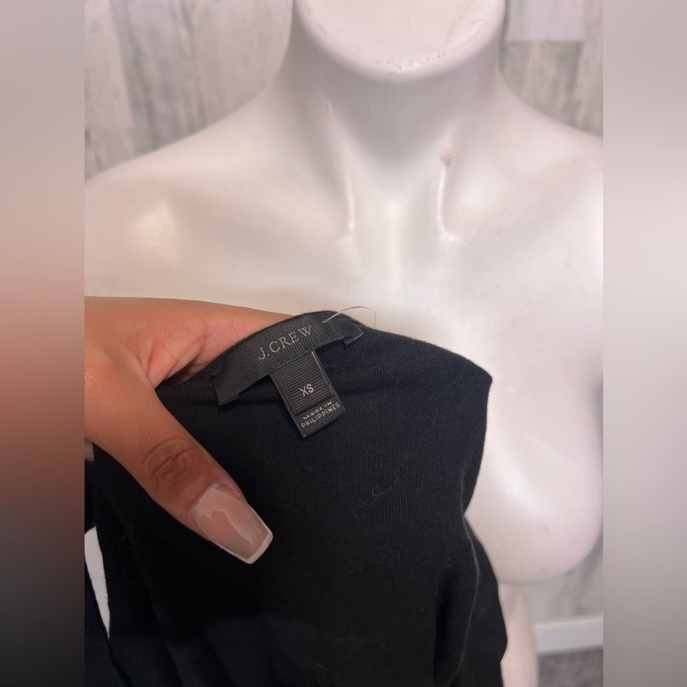 J.Crew J.Crew Black Sleeveless Peplum Top with Tie Waist – XS Size S / US 4 / IT 40 - 2 Thumbnail