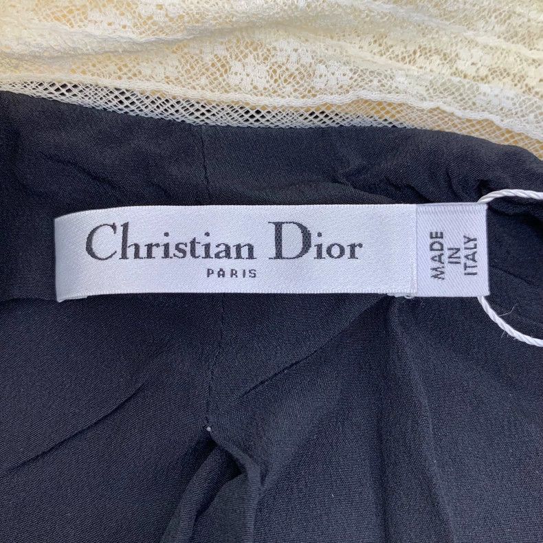 Dior Dior Black bee embroidered cotton lapel short-sleeved velv Size 24" / US 00 / IT 34 - 7 Thumbnail