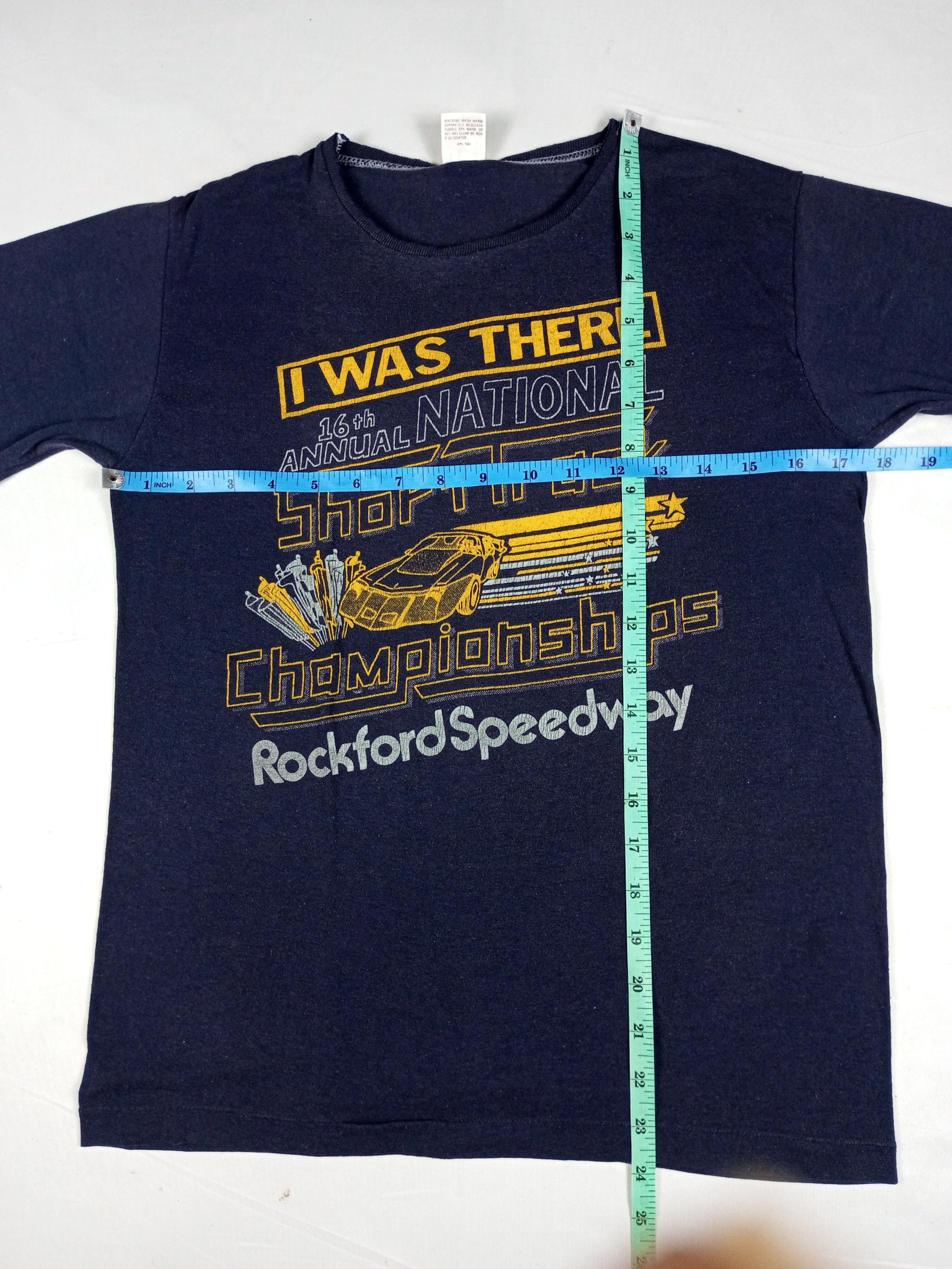 Vintage Vintage 80's Rockford Speedway 16th championship T-shirt Size US S / EU 44-46 / 1 - 11 Thumbnail