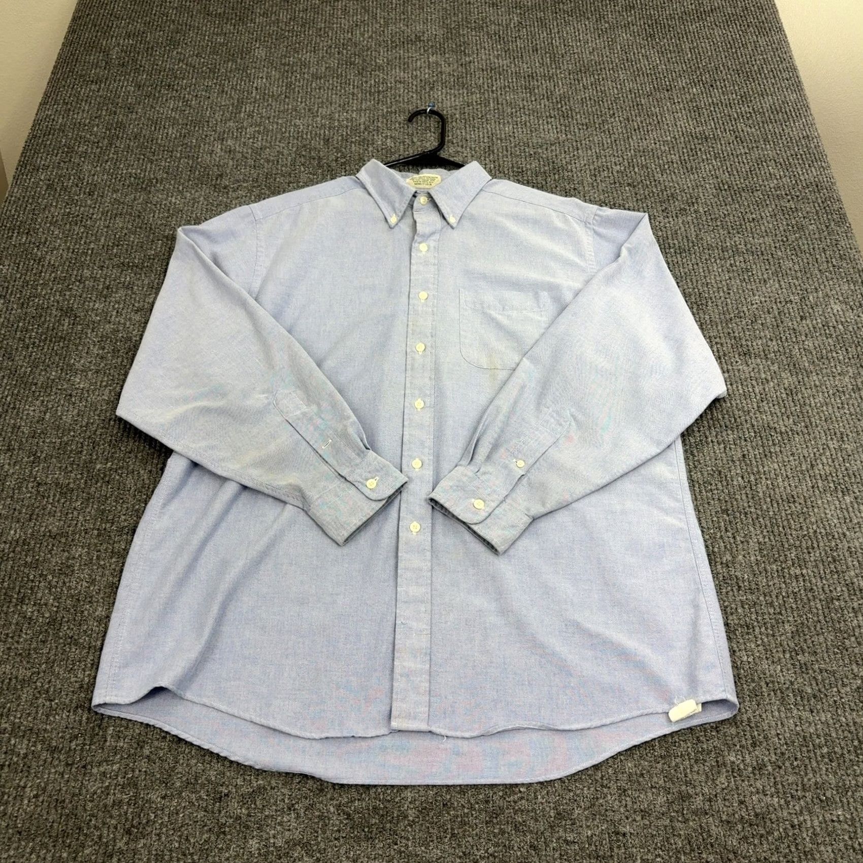 Vintage VINTAGE L.L.Bean Button Up Shirt Mens XL Blue Cotton Blend Oxford Long Sleeve Size US XL / EU 56 / 4 - 5 Thumbnail