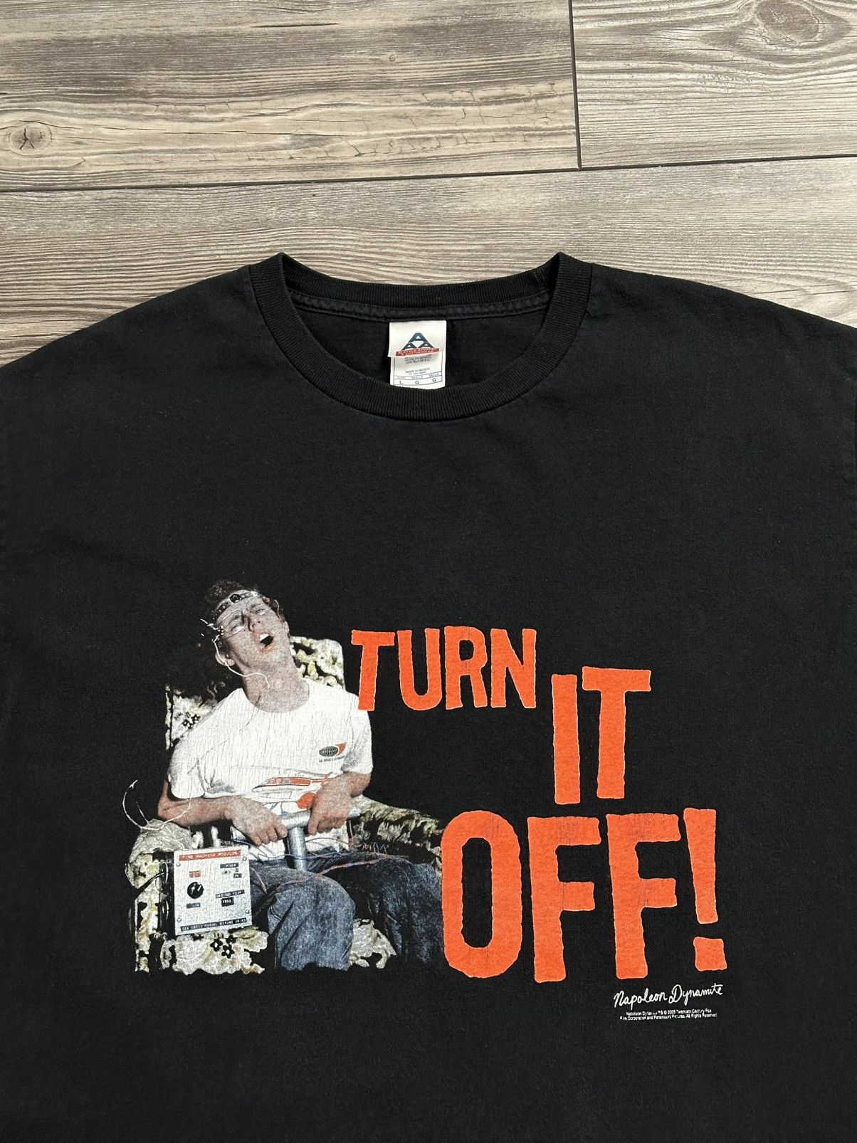 Vintage Y2K Napoleon Dynamite “Turn It Off” Funny T Shirt Size US L / EU 52-54 / 3 - 2 Thumbnail