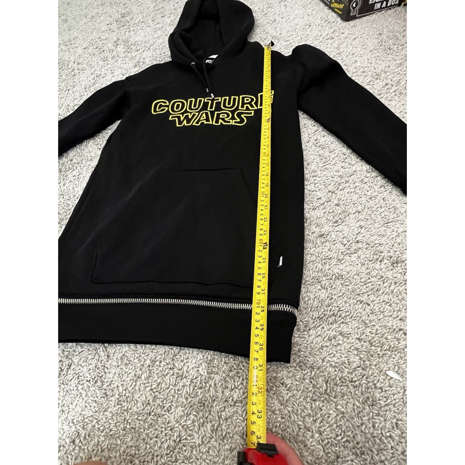 Moschino Moschino Couture Wars Hoodie W US 4 Black Star Wars Longline Size S / US 4 / IT 40 - 10 Thumbnail