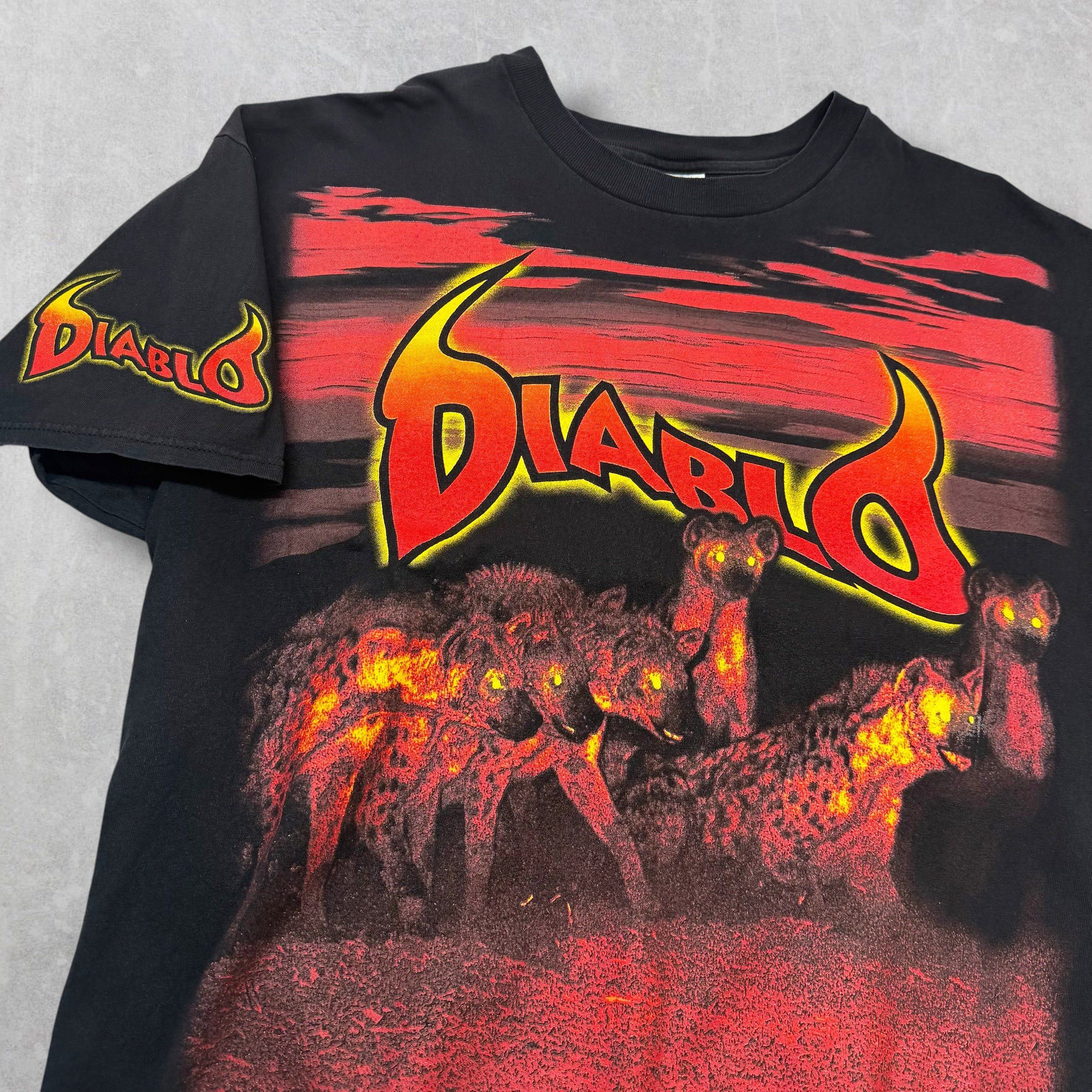 Hanes Vintage 90's Diablo Wear Paintball Tee XL Size US XL / EU 56 / 4 - 3 Thumbnail