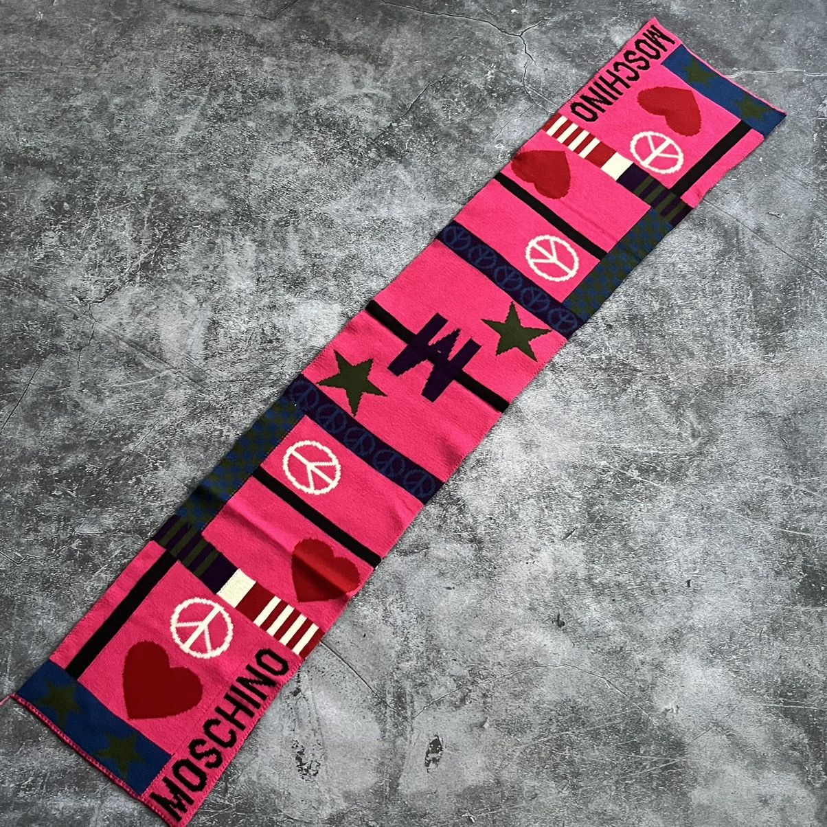 Moschino Moschino 100% Wool Scarf Wrap Made In Italy Size ONE SIZE - 3 Thumbnail