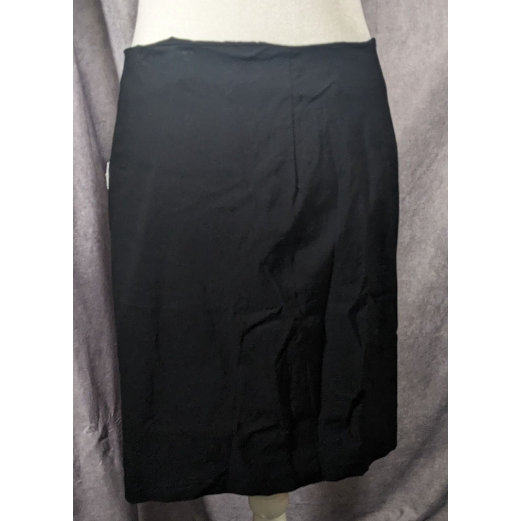 Insight Insight Gothic Black And White Asymmetrical Knee Length Skir Size 28" / US 6 / IT 42 - 10 Thumbnail