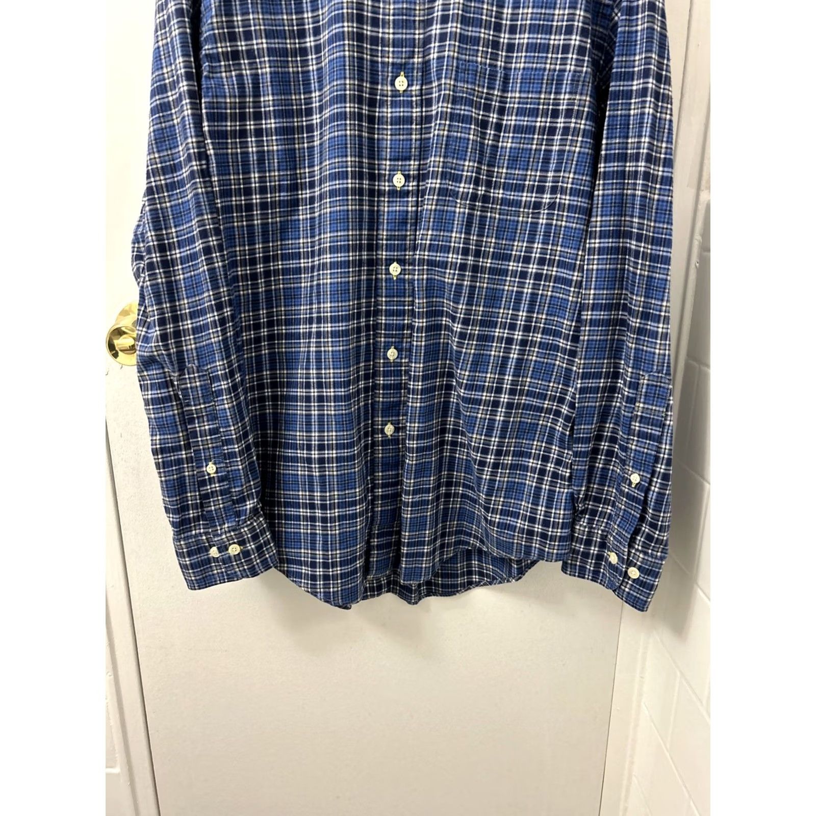 Brooks Brothers Brooks Brothers 346 Original Polo Shirt Mens M Blue Plaid Slim Button Down L/S Dress Shirt Size US M / EU 48-50 / 2 - 3 Thumbnail
