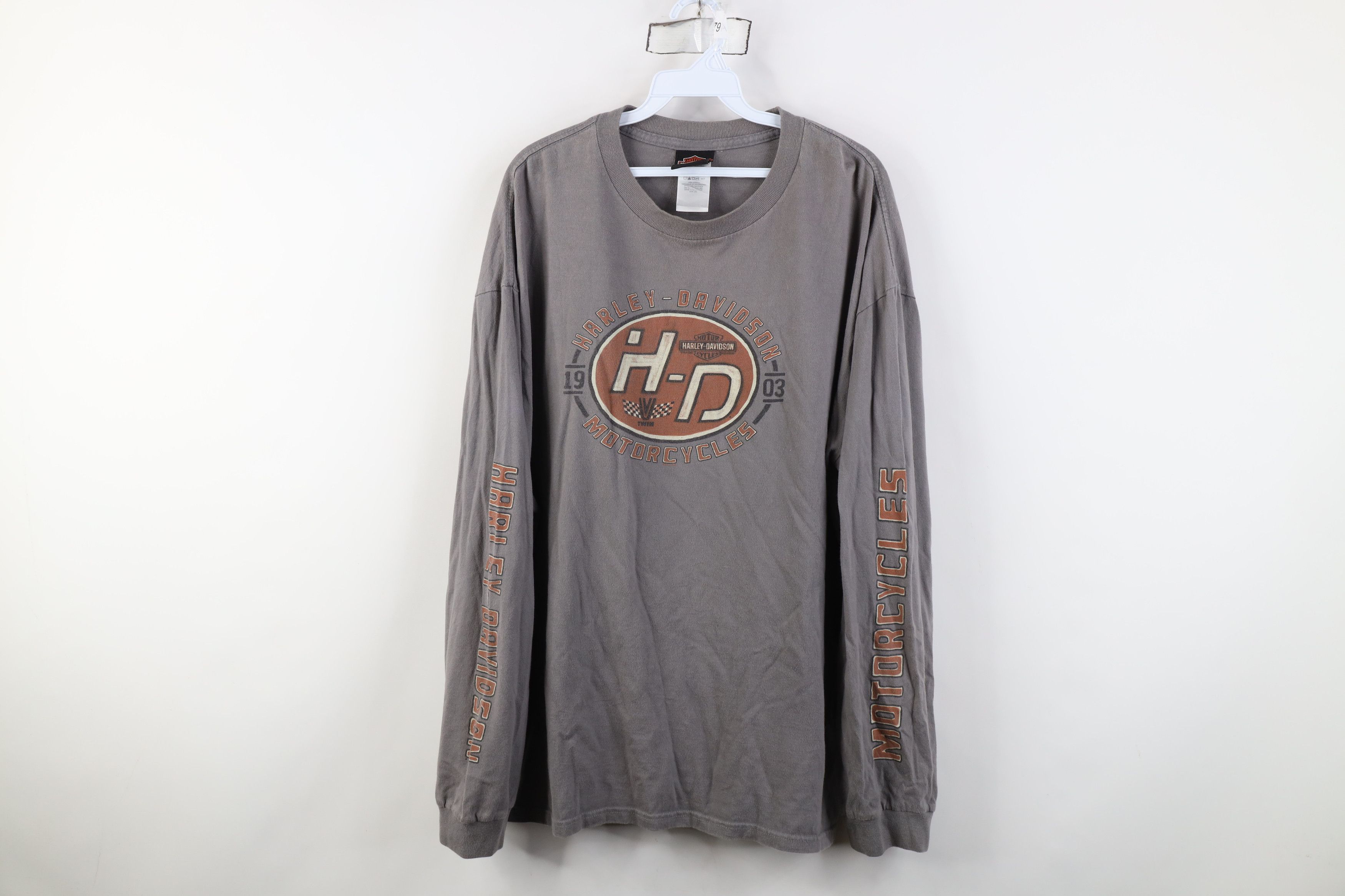 Harley Davidson Vintage Y2K Harley Davidson Motorcycles Long Sleeve T-Shirt Size US XXL / EU 58 / 5 - 1 Thumbnail