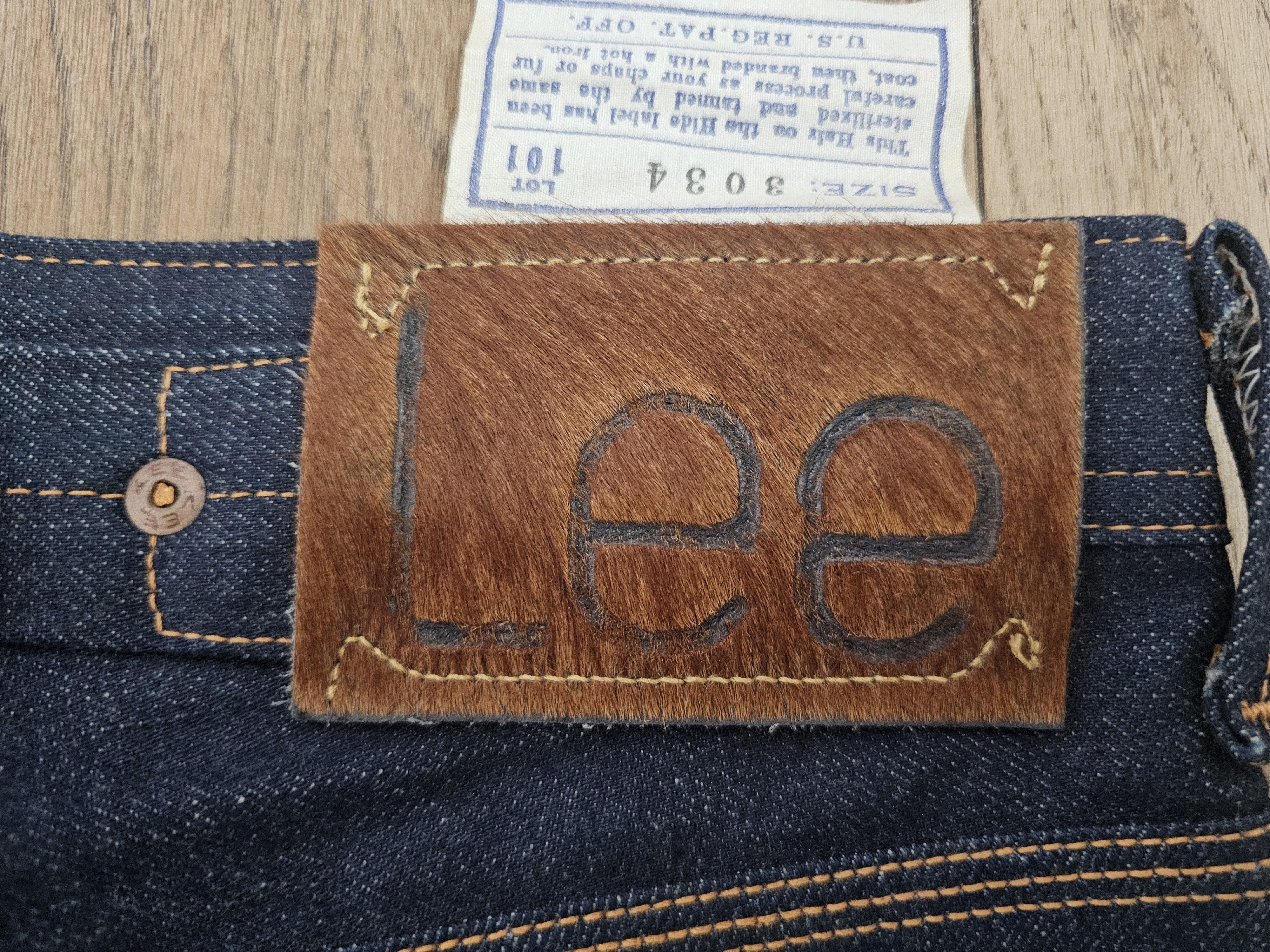 Lee Archives Japan 1936 Hair on Hide 101B 101 NWT 501XX LVC