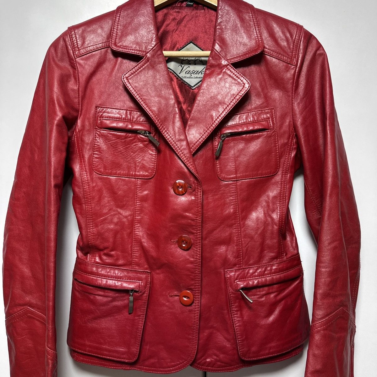 Other Vintage leather red jacket rare y2k Size S / US 4 / IT 40 - 2 Thumbnail
