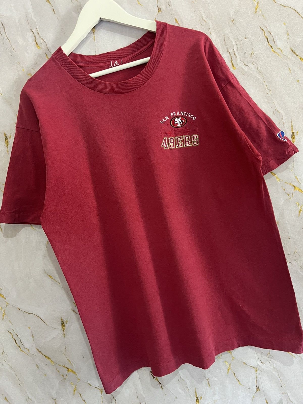 Vintage VINTAGE 49ERS TSHIRT Size US L / EU 52-54 / 3 - 3 Thumbnail