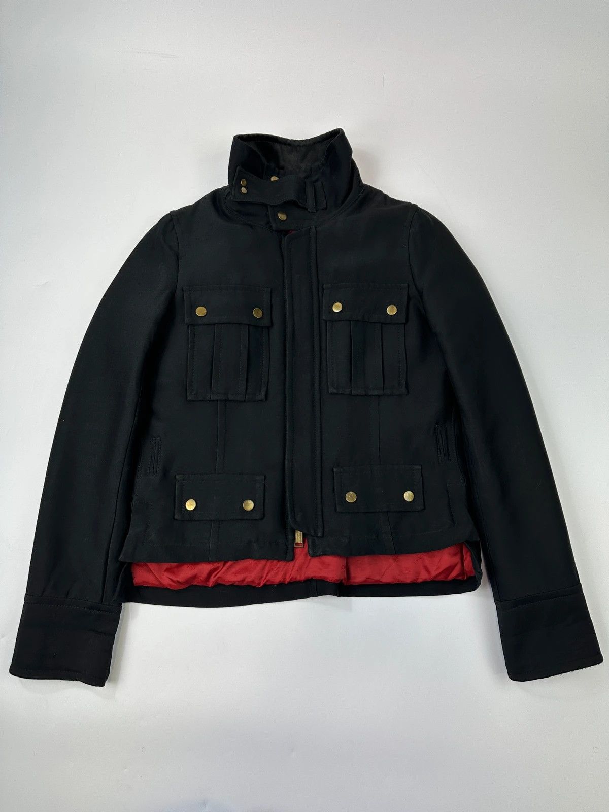 Dsquared2 Dsquared 2 FW04 Black Wool & Silk Cargo Multi Pocket Jacket Size M / US 6-8 / IT 42-44 - 1 Thumbnail