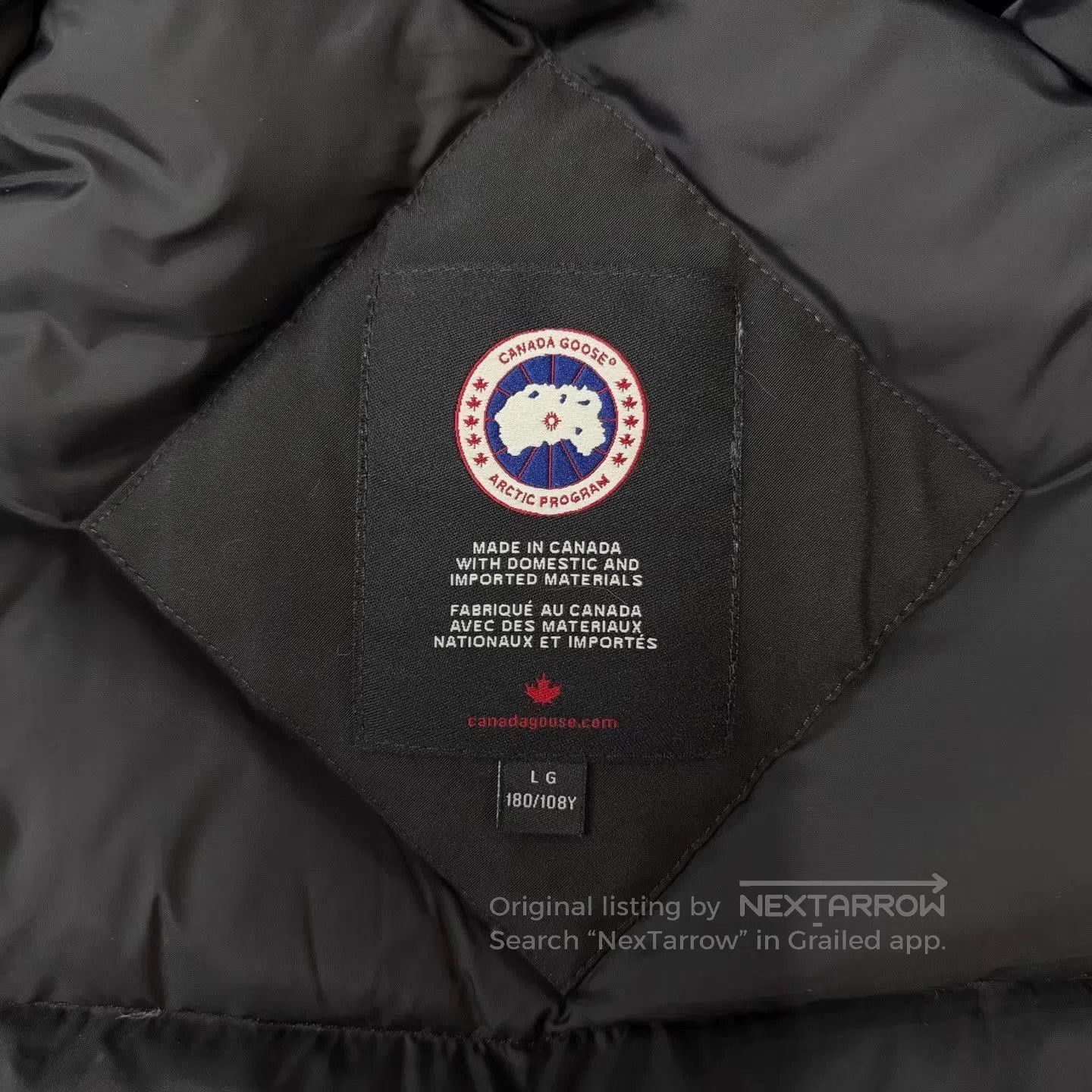 Canada Goose Black Parka with Fur Trimmed Hood Size L. Size US L / EU 52-54 / 3 - 4 Thumbnail