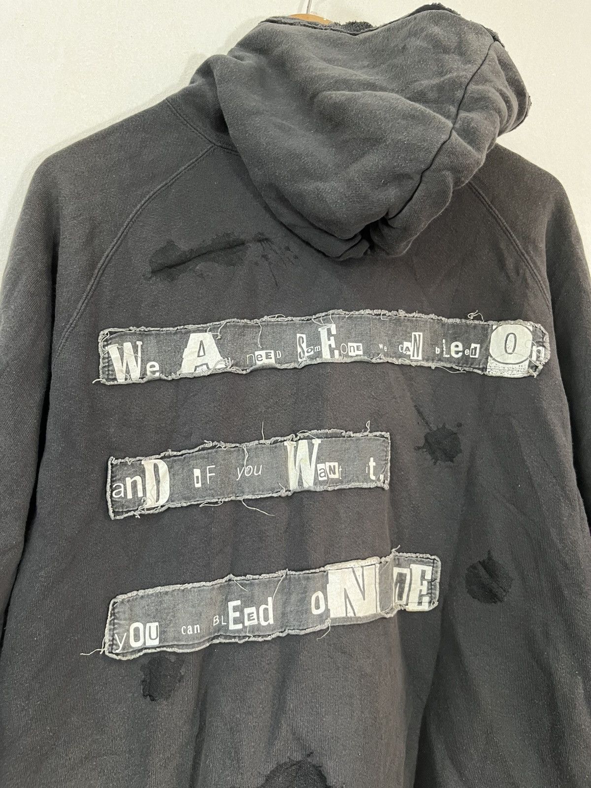 Japanese Brand × PPFM PPFM DISTRESS STYLE HOODIE ZIPPER JACKET Size US L / EU 52-54 / 3 - 8 Thumbnail
