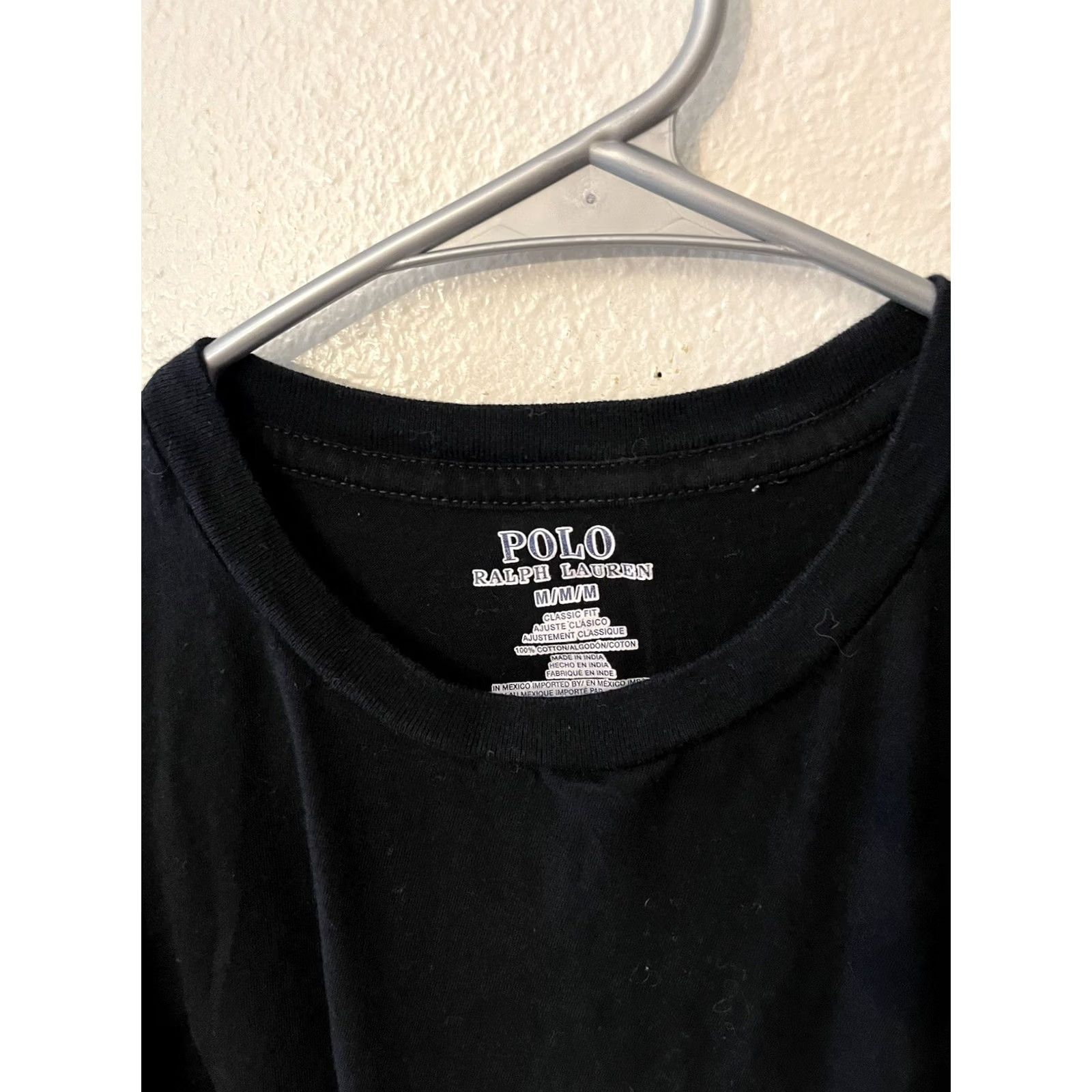 Polo Ralph Lauren Polo Ralph Lauren Shirt Mens M Black Sleepwear Men Cotton Sleep Crew Neck EUC Top Size US M / EU 48-50 / 2 - 3 Thumbnail