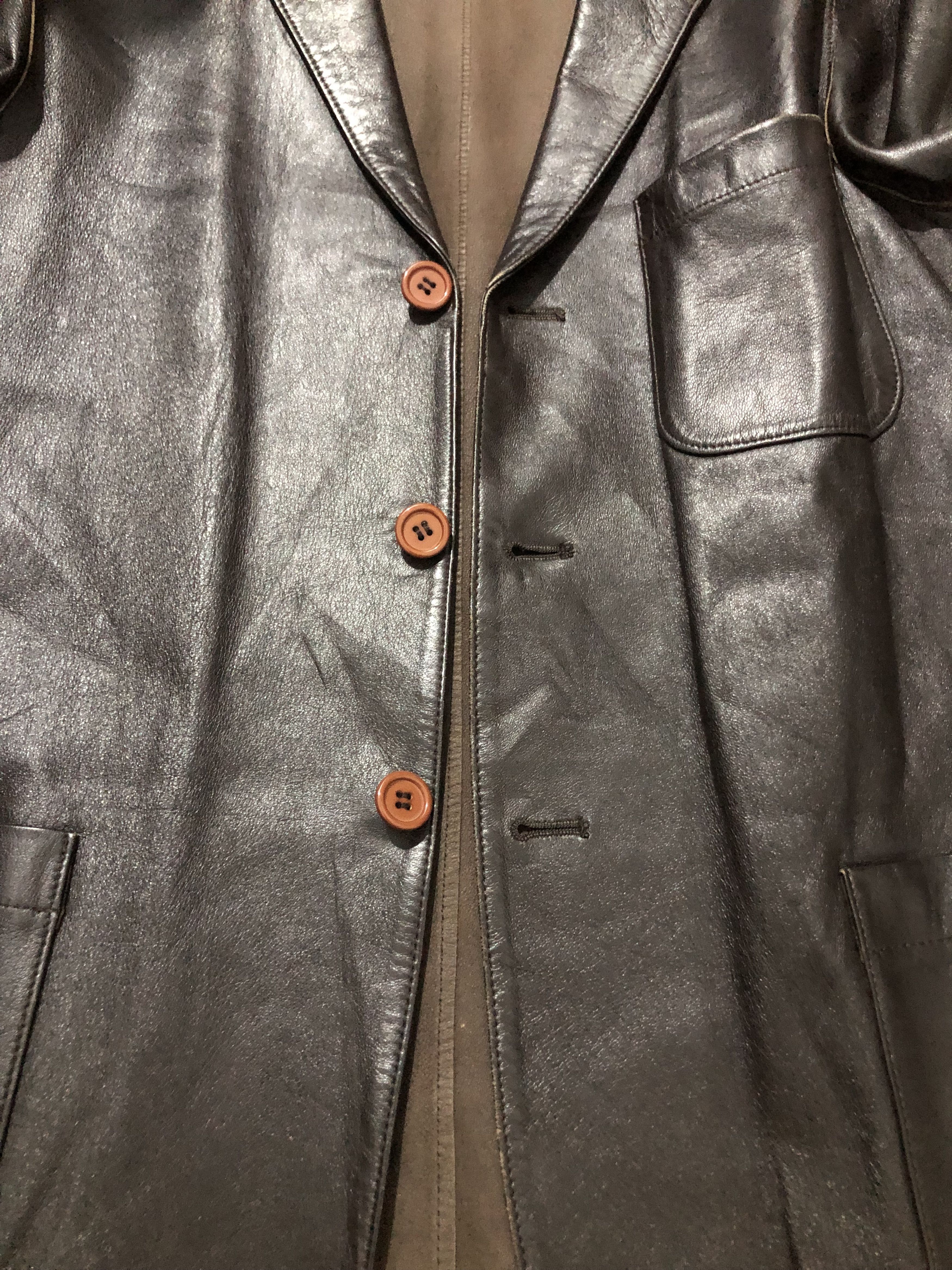 Yohji Yamamoto Yohji Yamamoto Leather Jacket Size S / US 4 / IT 40 - 11 Thumbnail