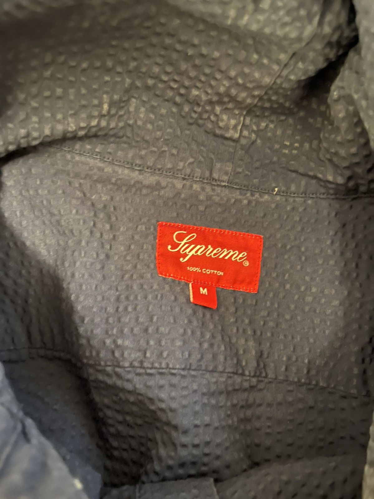 Supreme Supreme Seersucker long sleeve button up (SS15) Size US M / EU 48-50 / 2 - 4 Thumbnail