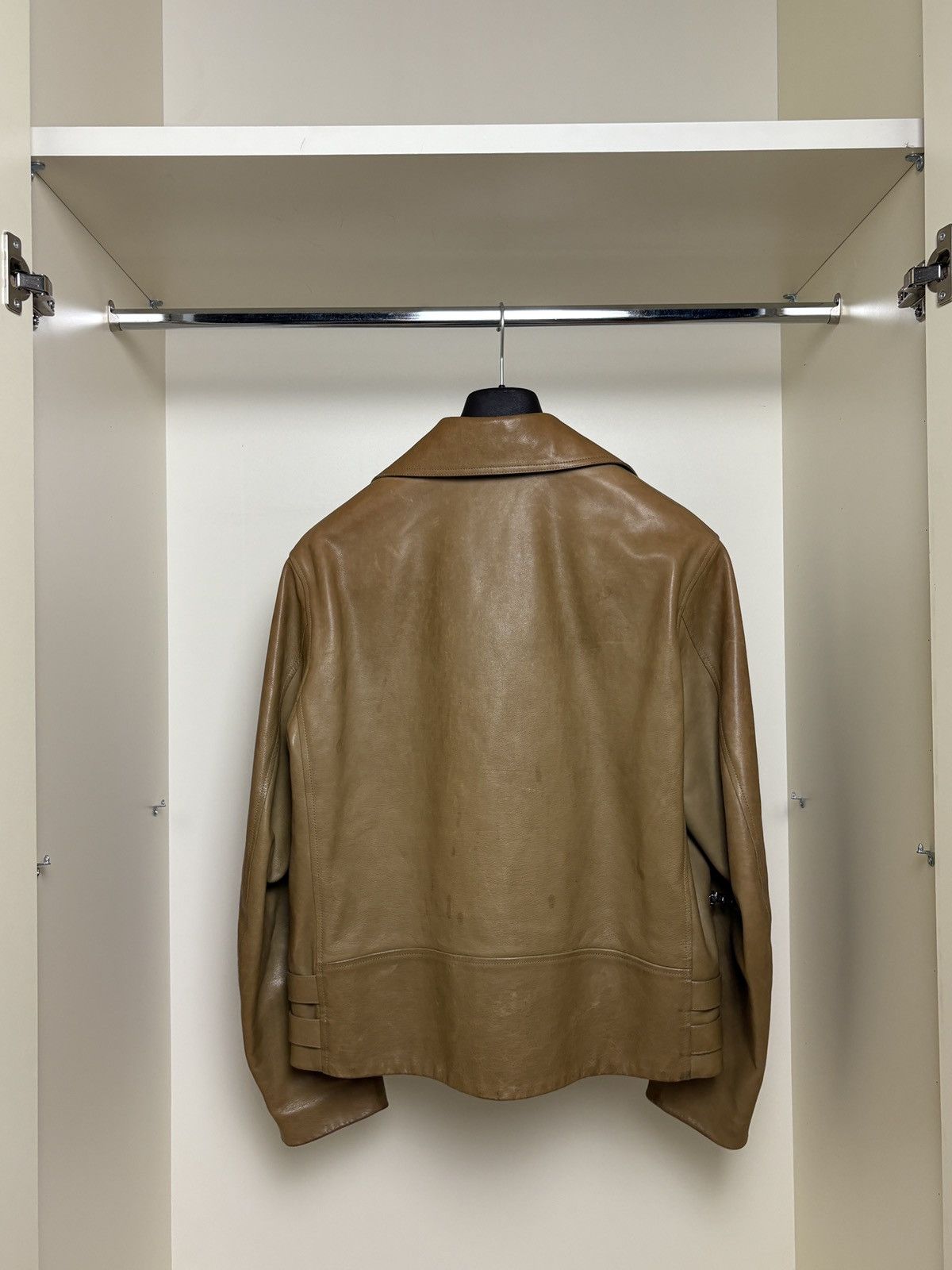 Jil Sander Jil Sander Sample Runway leather biker Size US L / EU 52-54 / 3 - 2 Thumbnail