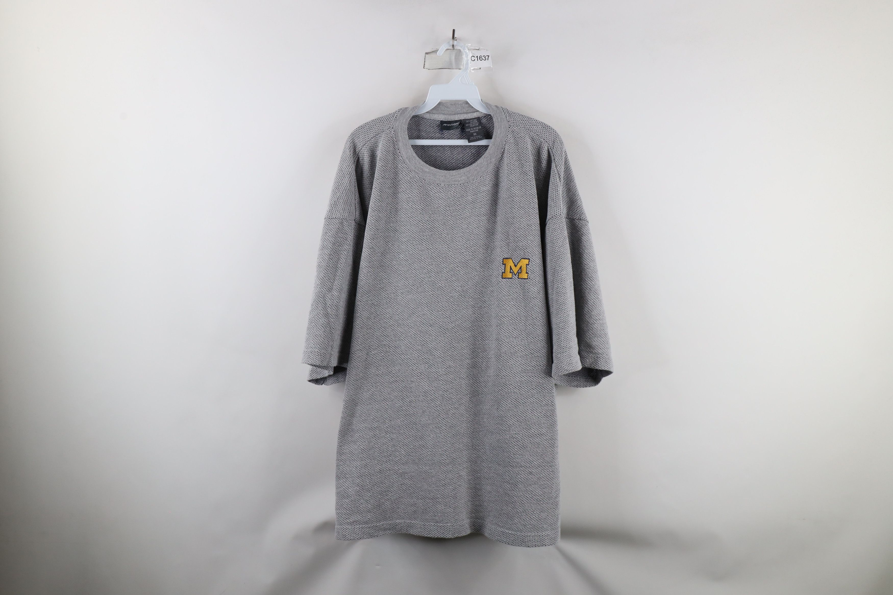 Vintage Vintage 90s University of Michigan Mesh Short Sleeve T-Shirt Size US XXL / EU 58 / 5 - 1 Thumbnail