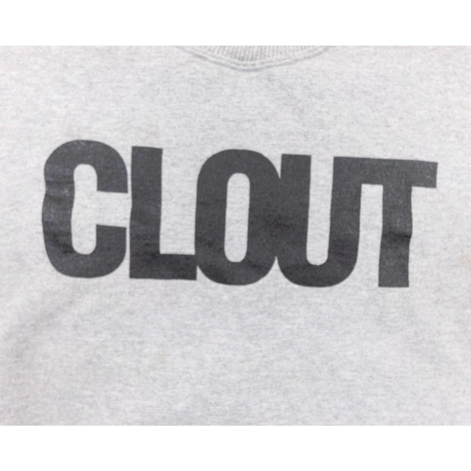 Vintage VINTAGE Clout Sweatshirt Mens XL Gray Crewneck Streetwear Shirt Size US XL / EU 56 / 4 - 2 Thumbnail