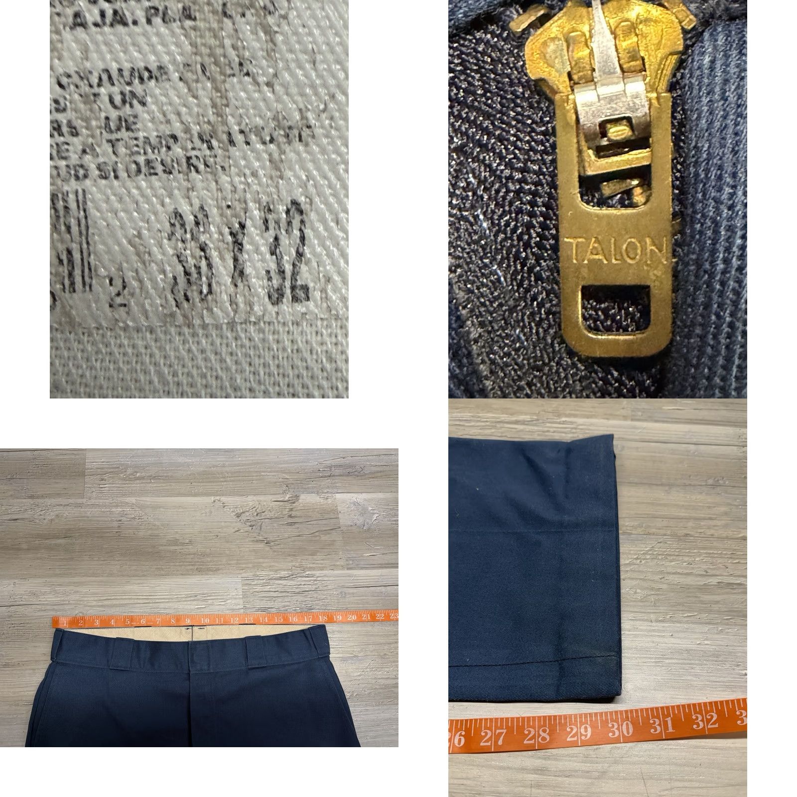Dickies VINTAGE Dickies Workwear Mechanic Pants Skater Grunge Blue 36x32 USA Talon Zip Pants Mens 36x32 Blue Grunge Workwear Casual Vintage Dickies Pants Size US 36 / EU 52 - 10 Thumbnail