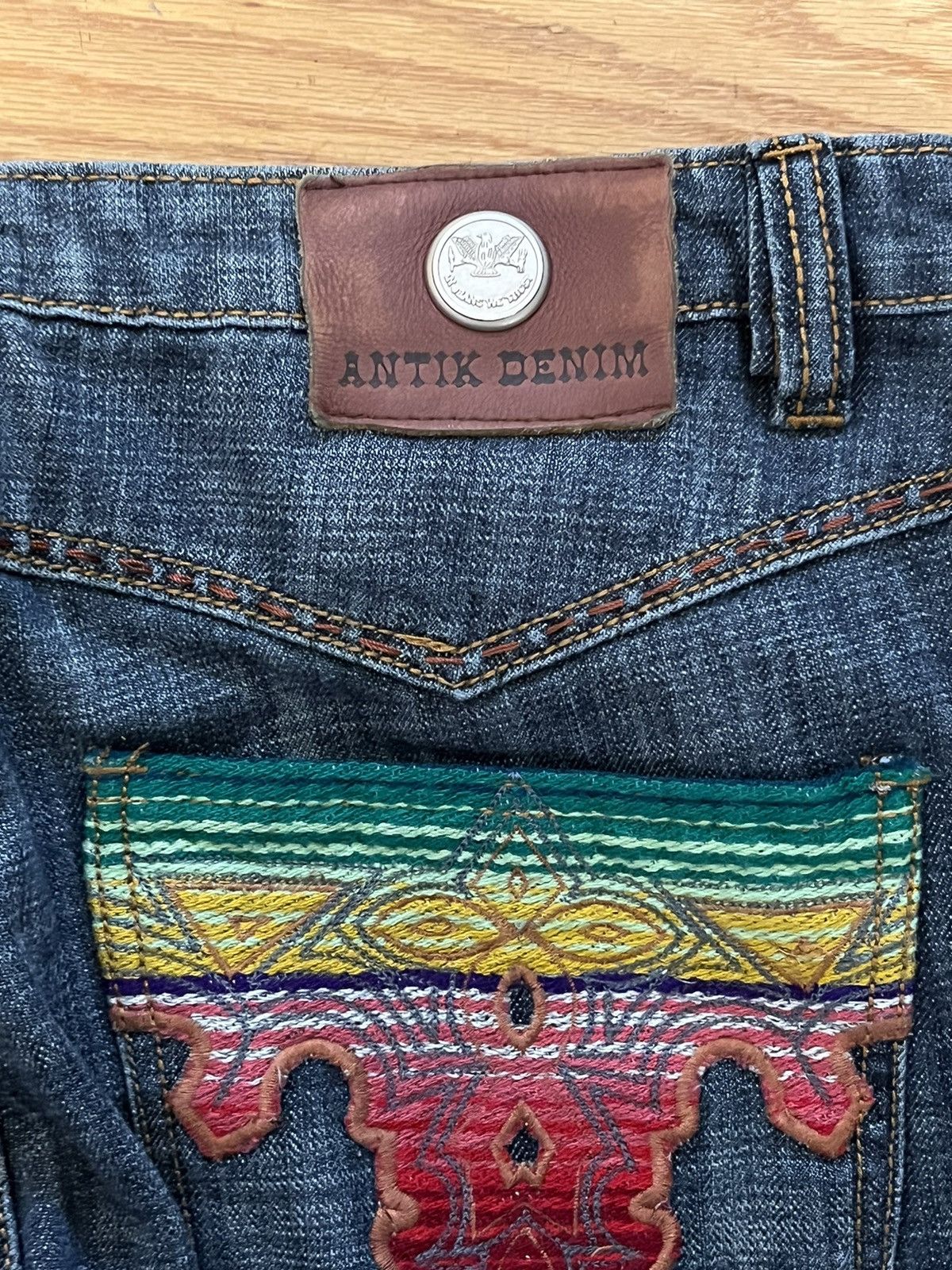 Vintage Kapital Styled Baggy Bootcut Antik Denim Jeans size 34 Size US 34 / EU 50 - 5 Thumbnail