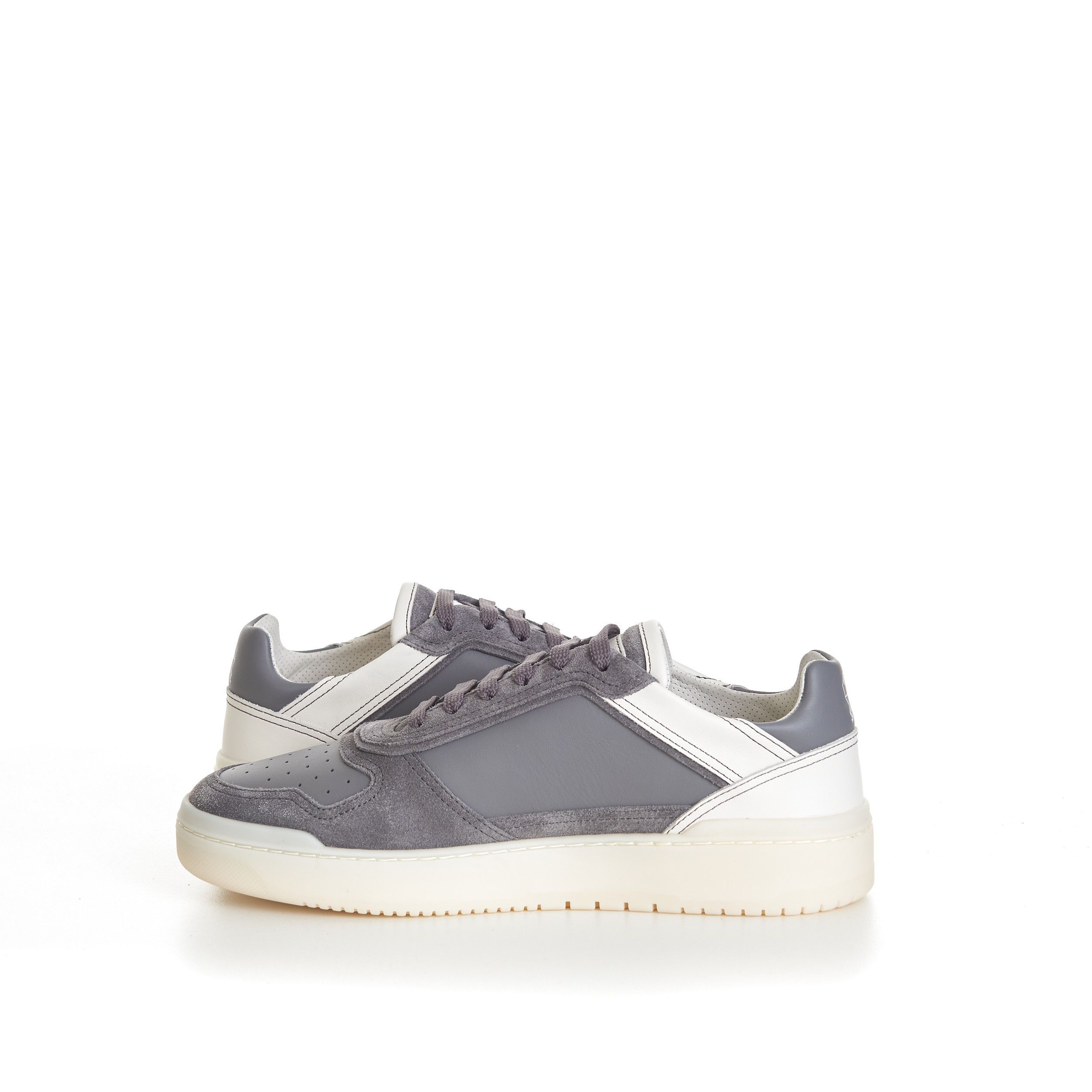 Brunello Cucinelli Semi-Polished Calfskin And Washed Suede Basket Sneakers Size US 6 / EU 39 - 9 Thumbnail