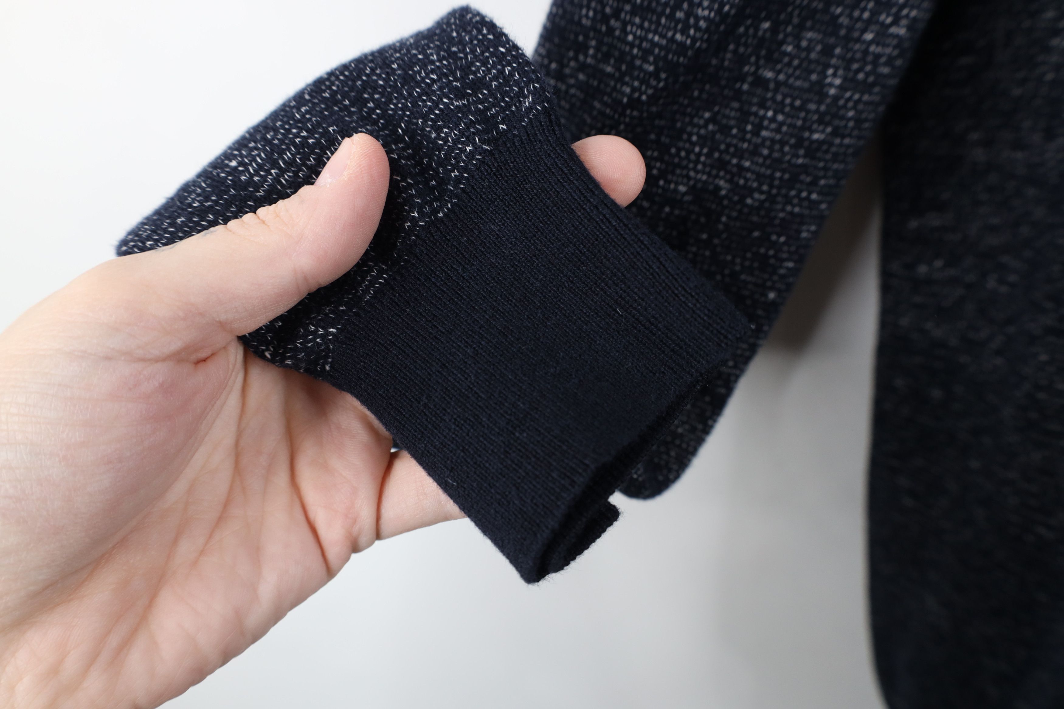 Hugo Boss × Vintage Hugo Boss Fit Cotton Linen Blend Knit Crewneck Sweater Blue Size US L / EU 52-54 / 3 - 5 Thumbnail