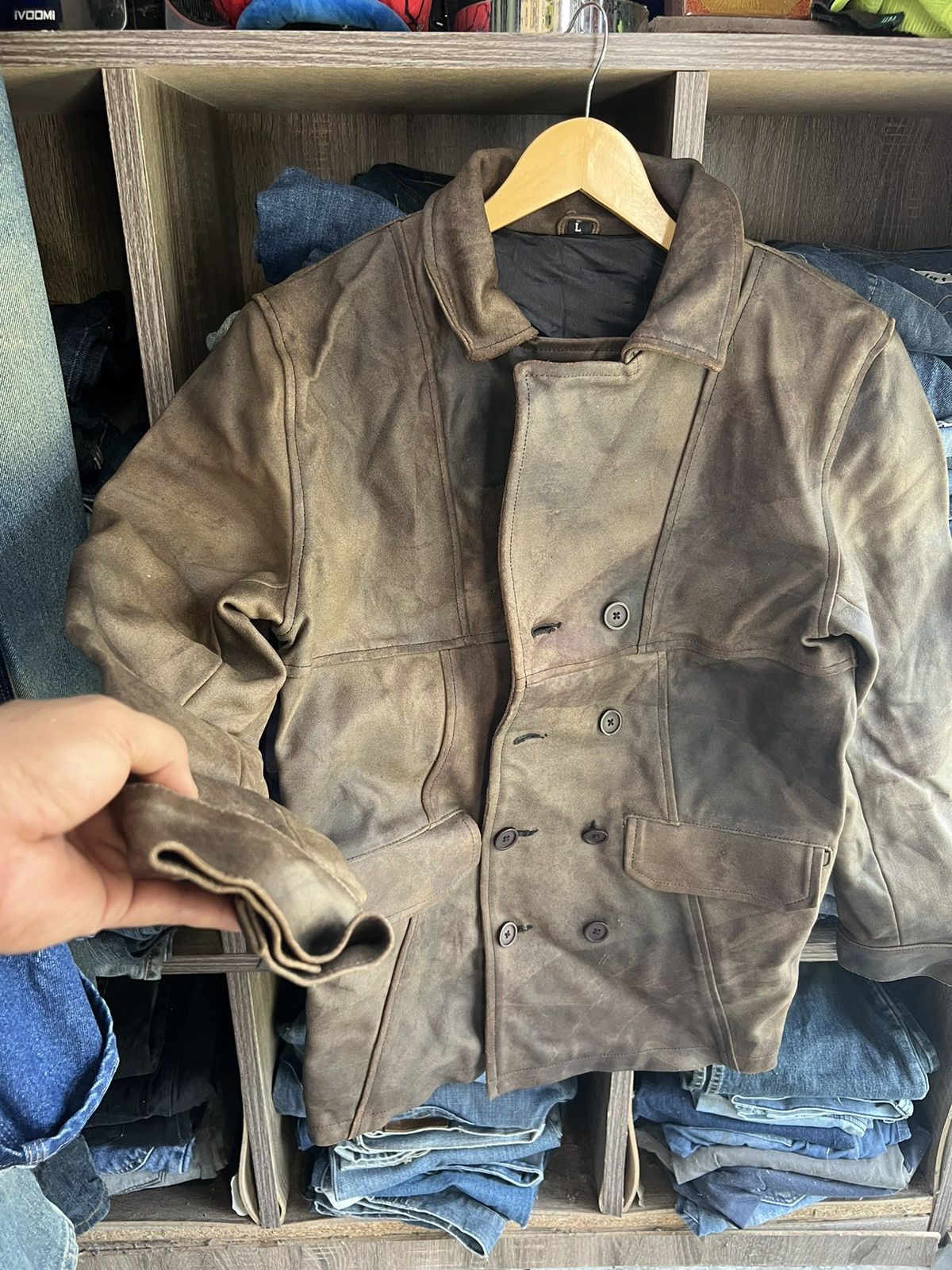 Leather 🔥Unbrand Genuine Leather Button Jacket Size US S / EU 44-46 / 1 - 10 Thumbnail