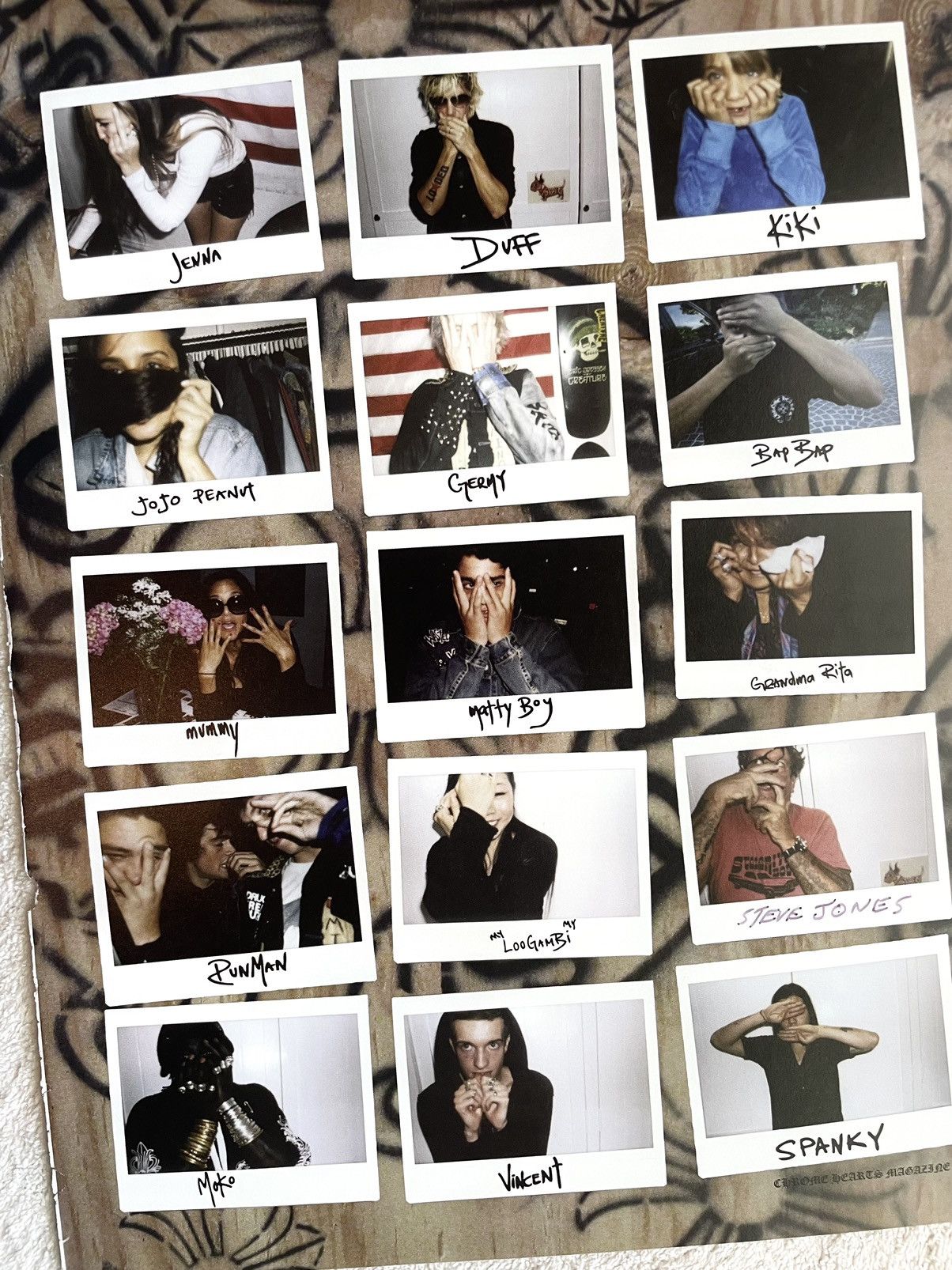 Chrome Hearts Chrome hearts faces 8x11 magazine cutout poster Size ONE SIZE - 2 Thumbnail
