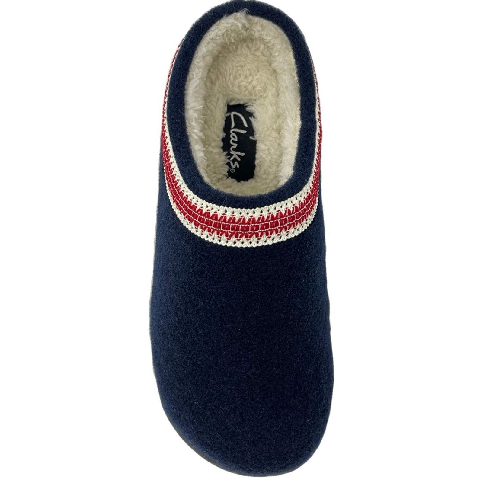 Clarks Clark’s Women’s Felt Clog Navy Style #LB0258T 8M NEW IN BOX Size US 8 / IT 38 - 3 Thumbnail