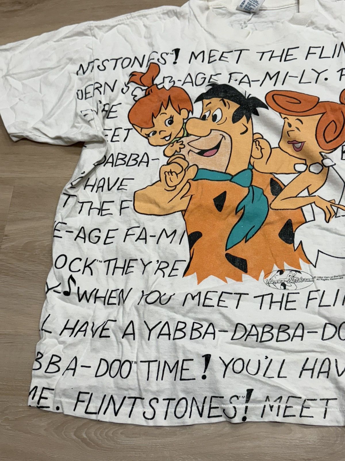 Cartoon Network Vintage Flintstones All Over Print Tee Size US L / EU 52-54 / 3 - 6 Thumbnail