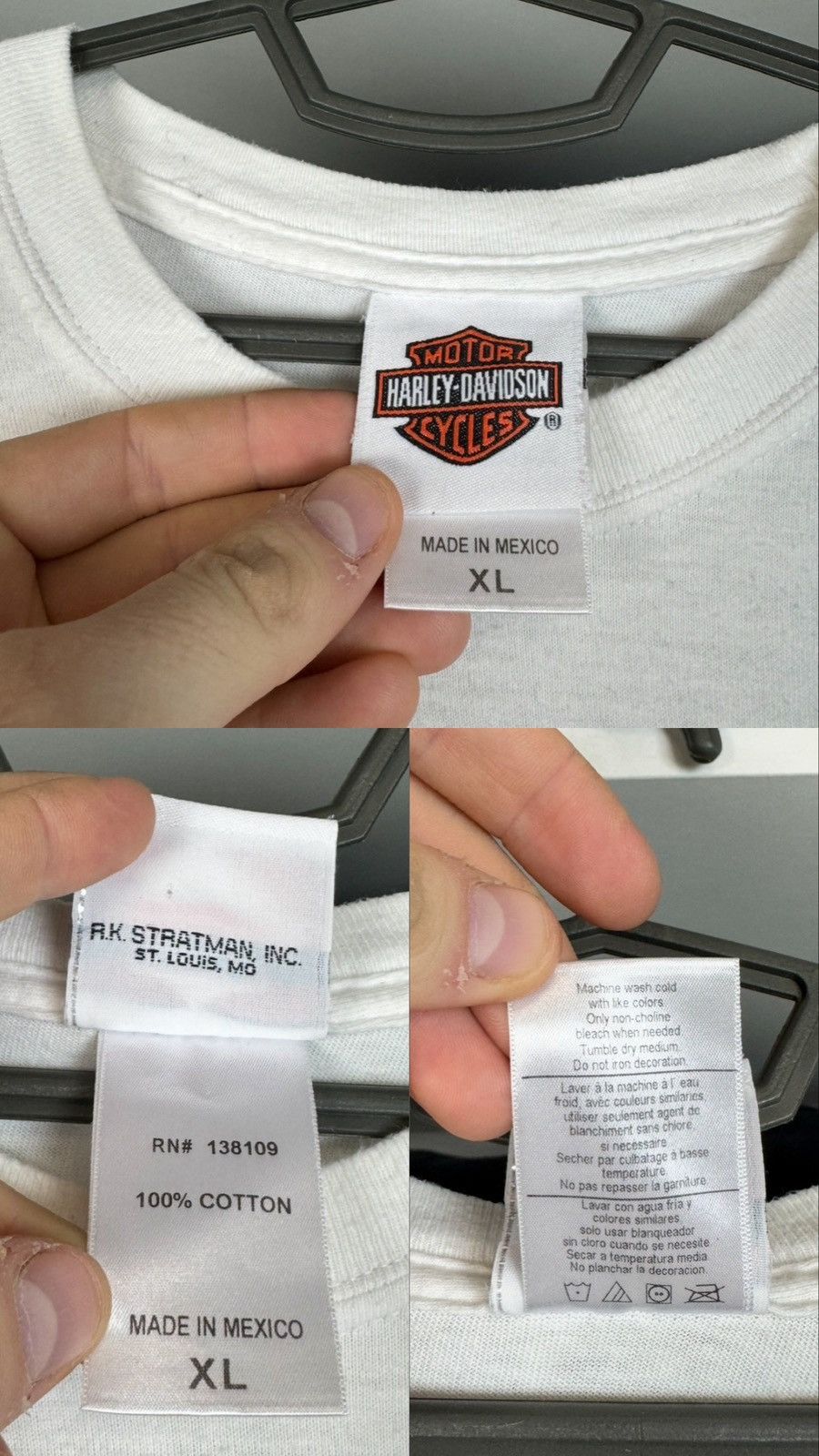 Harley Davidson Vintage 1999 Harley Davidson Racing Long Sleeve T-Shirt Size US XL / EU 56 / 4 - 2 Thumbnail