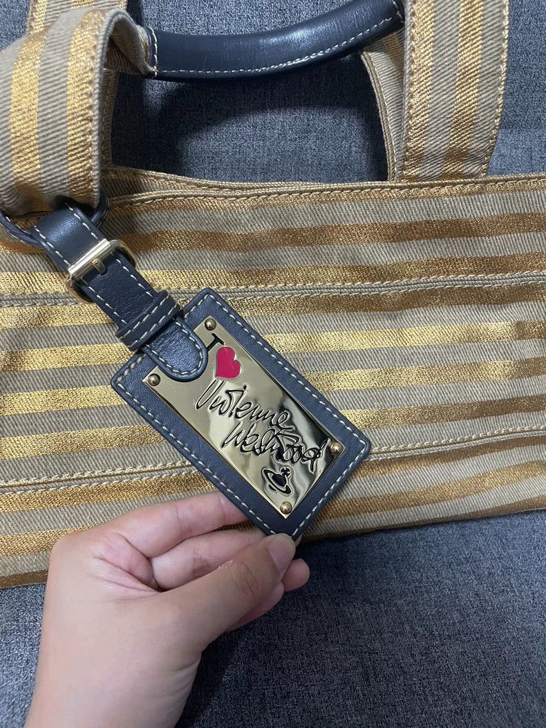 Vivienne Westwood Vivienne Westwood size os Rare yellow striped Japanese meta Size ONE SIZE - 8 Thumbnail