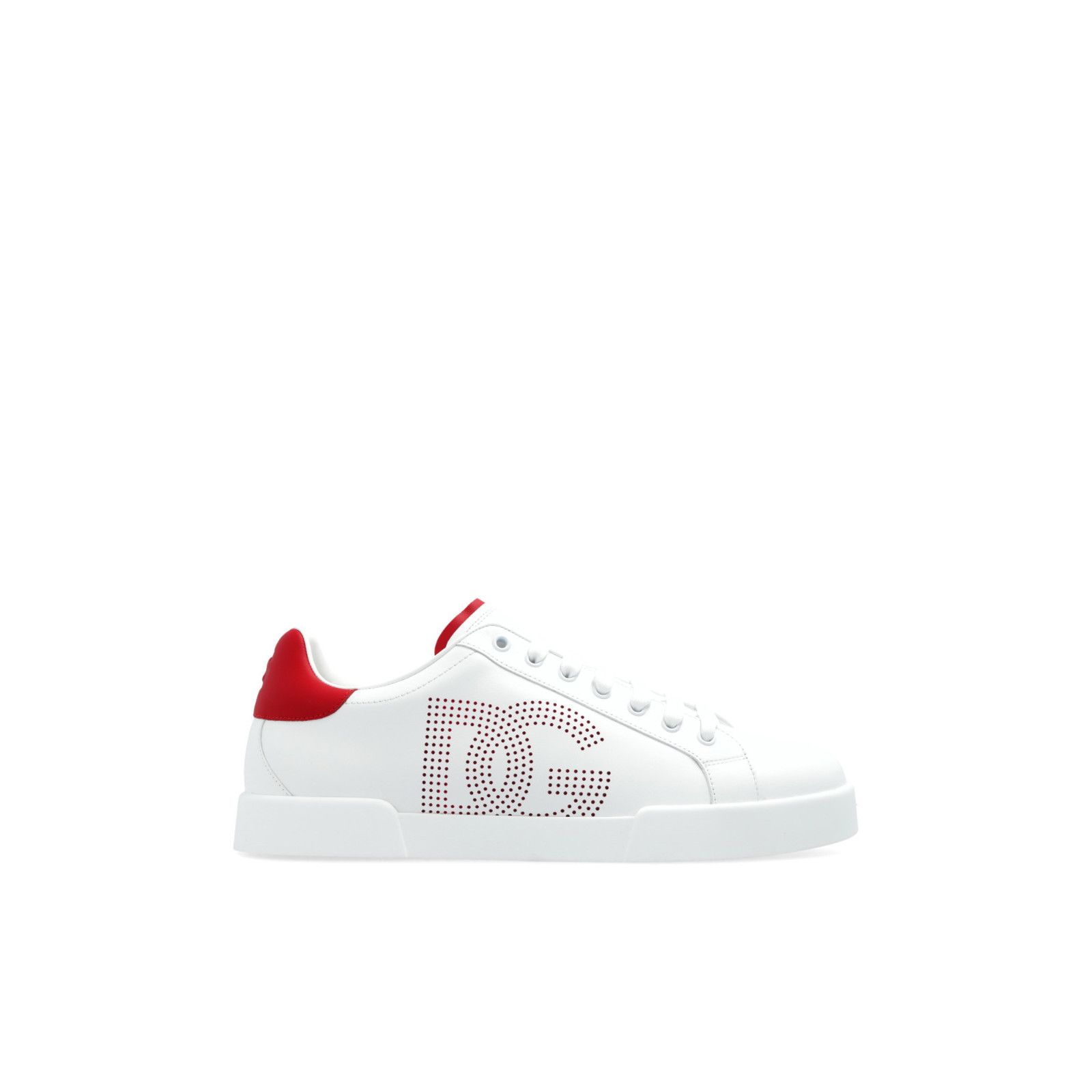 DOLCE&GABBANA White Leather Sports Sneakers New & Authentic